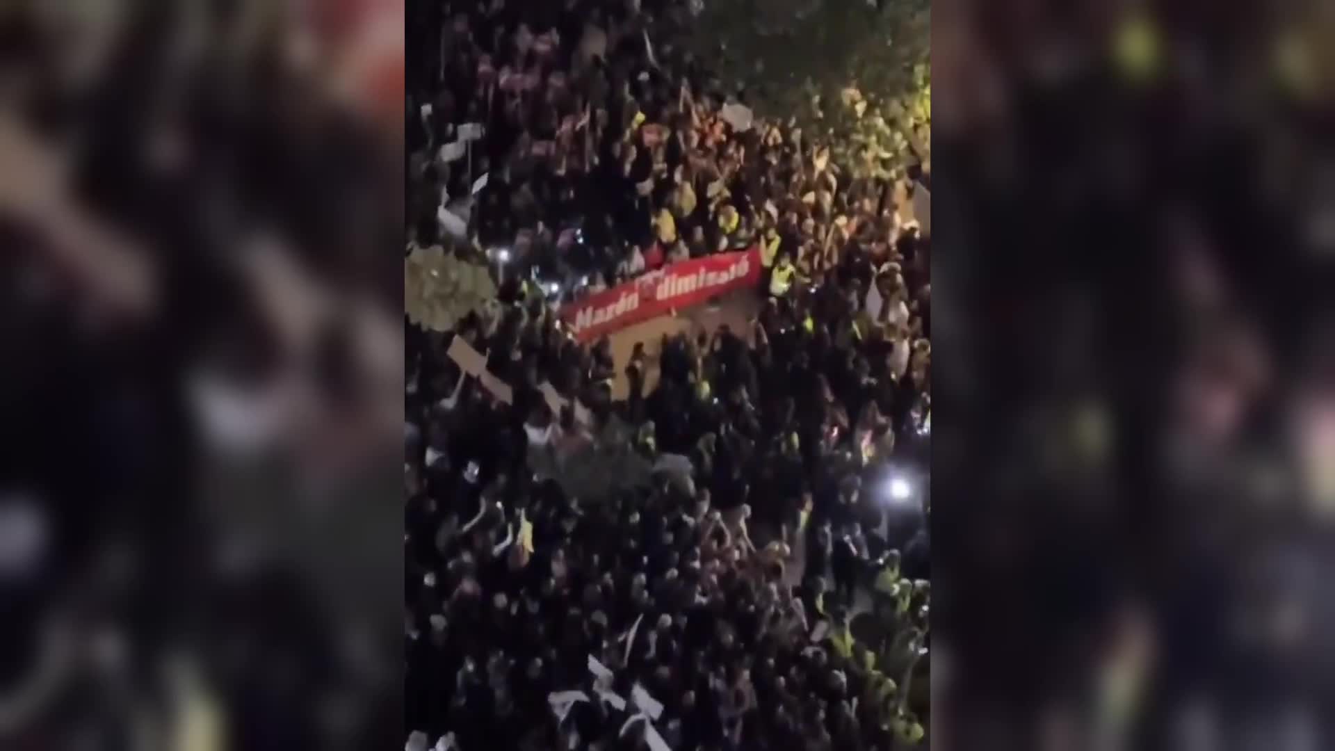 İspanya'nın Valensiya kentinde binlerce kişi sel felaketi nedeniyle yetkililerin takındığı tutumu protesto etti