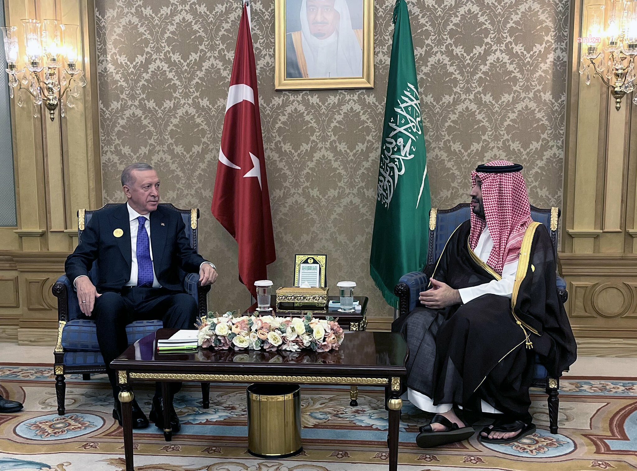 Cumhurbaşkanı Erdoğan, Suudi Prens Muhammed bin Selman ile görüştü