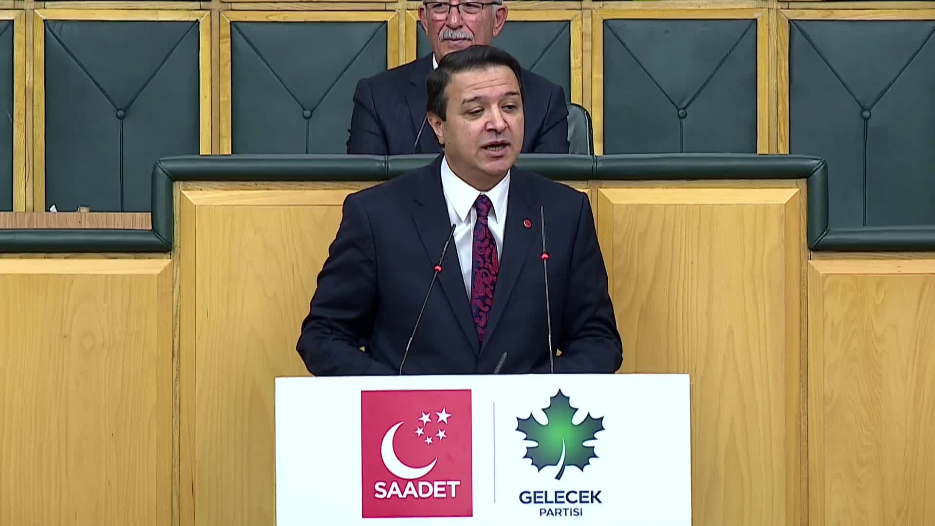 Saadet-Gelecek grup toplantısı... Mahmut Arıkan: "Tarih sizi Siyonizm’in ortağı, BOP’un eş genel başkanı, soykırımın destekçisi olarak yazacak"