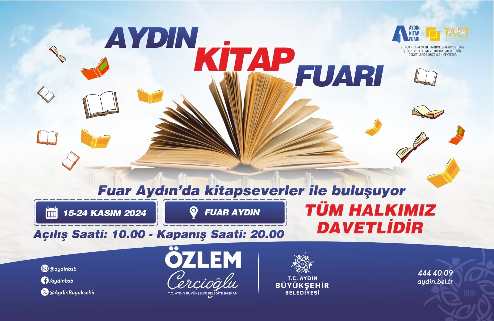 Aydın Kitap Fuarı, 15 Kasım’da Fuar Aydın’da başlıyor