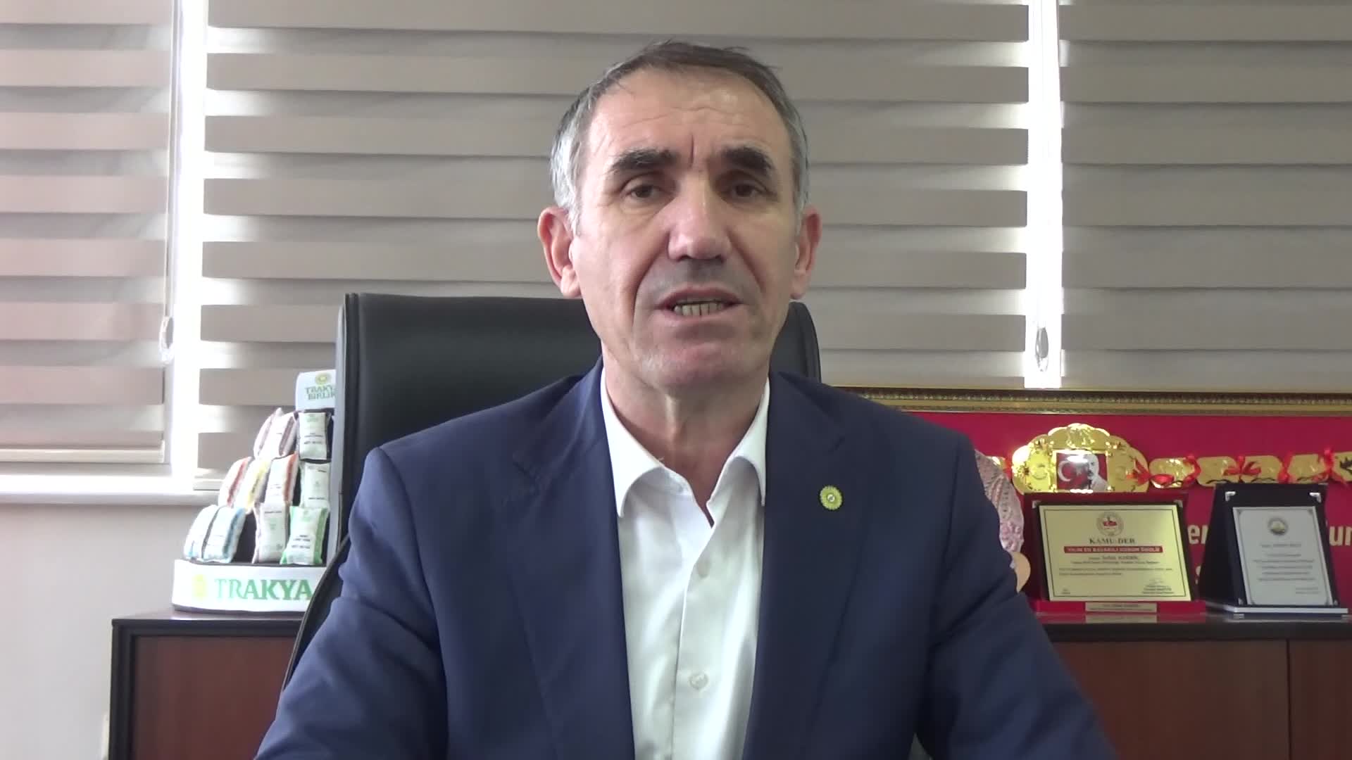 Trakya Birlik Yönetim Kurulu Başkanı Şafak Kırbiç: "Ayçiçeği de kuraklık sigortası kapsamına alınmalı"
