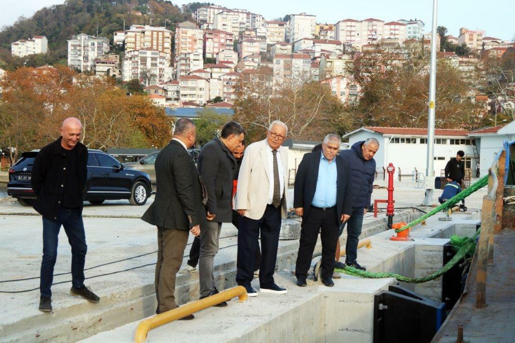 Karadeniz Ereğli Belediye Başkanı Posbıyık, Bozhane Limanı’ndaki çalışmaları yerinde inceledi