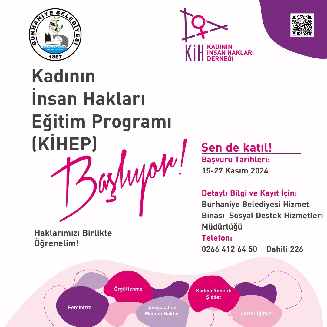 Burhaniye Belediyesi'nden 'Kadının İnsan Hakları Eğitim Programı'
