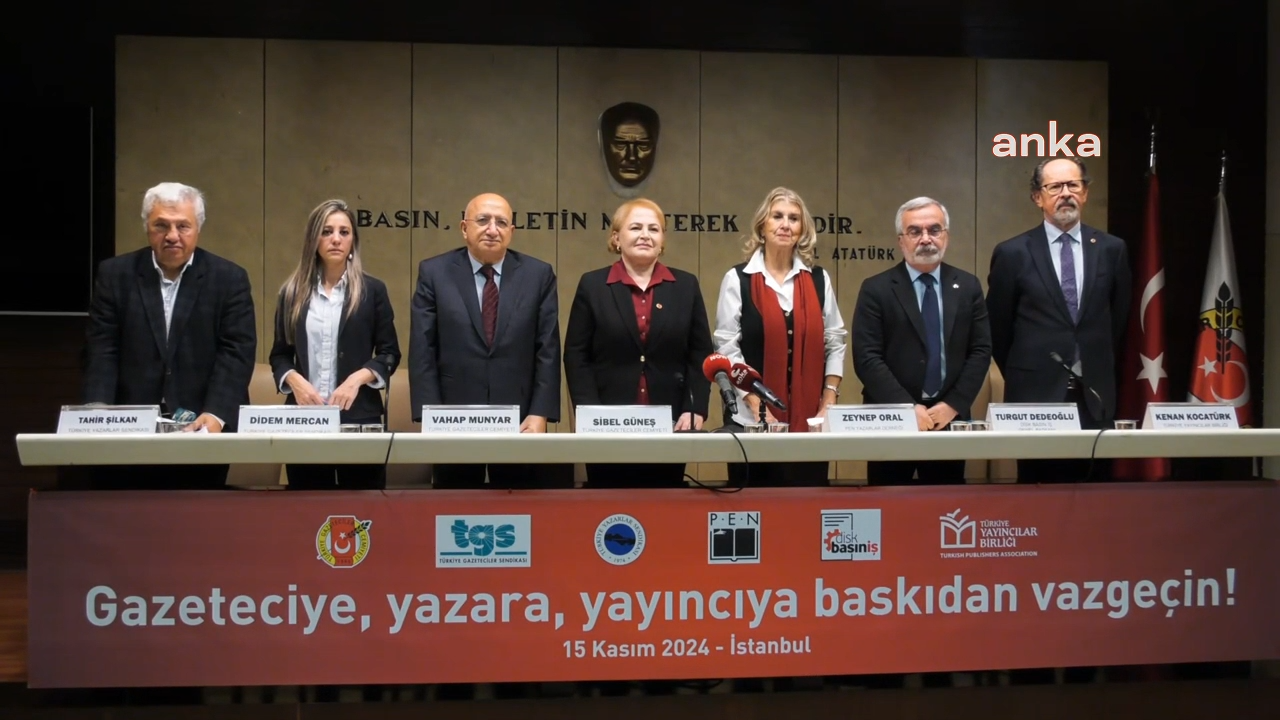 Meslek örgütleri “Gazeteciye, yazara, yayıncıya baskıya hayır” dedi... ''Bu, yasayla zorbalıktır''