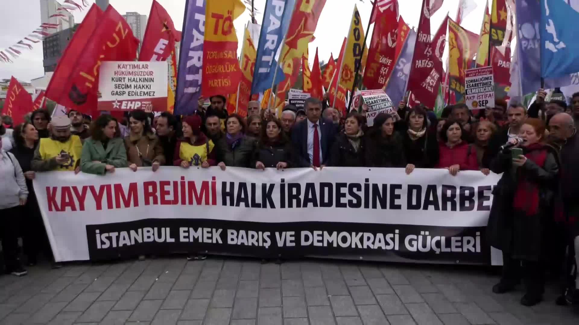 İstanbul Emek, Barış ve Demokrasi Güçleri: "Kayyum rejimi halk iradesine darbedir"