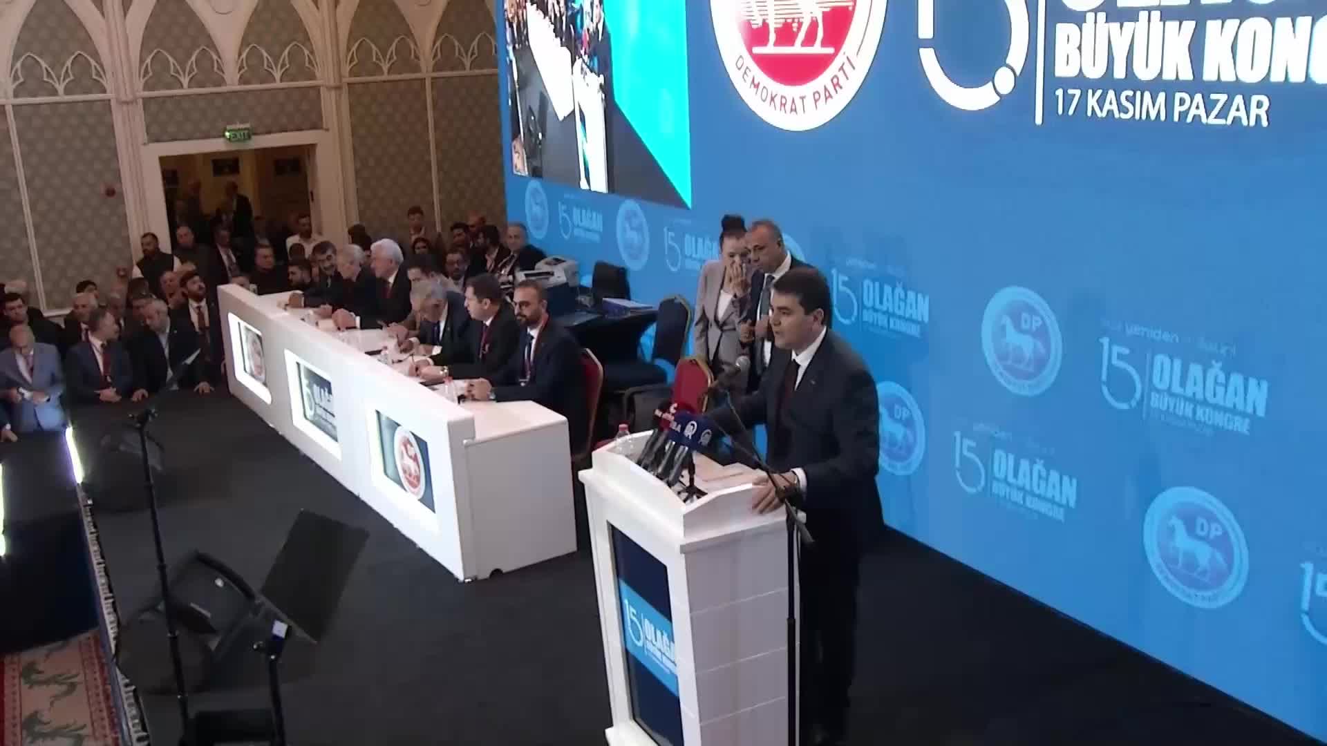 DP 15'inci Olağan Kongresi... Gültekin Uysal: "Mustafa Kemal'in Askerleriyiz" diyenleri ihraç edeceksiniz, kanlı katil Öcalan'ı Meclis'e yollayacaksınız. Kanımızın son damlasına kadar buna karşı mücadele edeceğiz