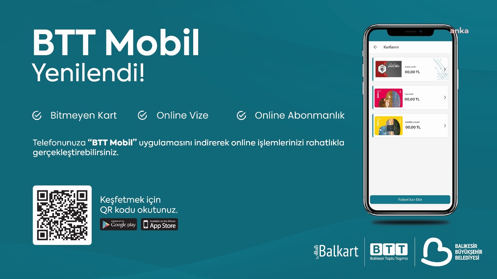 Balıkesir Toplu Taşıma, 'BTT Mobil' uygulamasını yeniledi