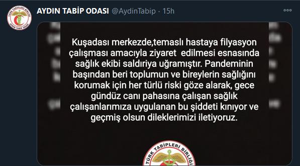 KUŞADASI’NDA FİLYASYON EKİBİNE SALDIRI
