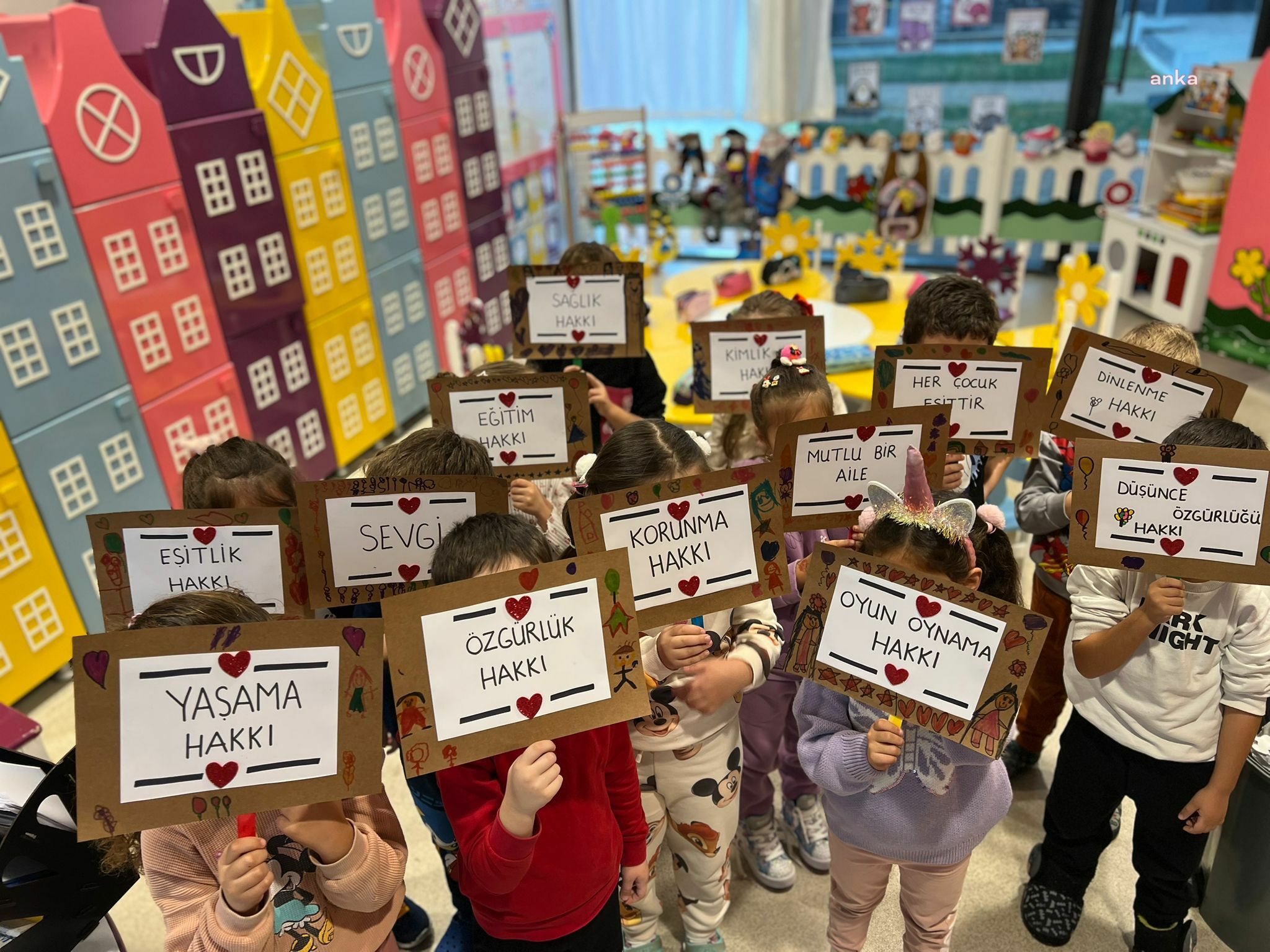 Lüleburgaz'da minikler, 20 Kasım Dünya Çocuk Hakları Günü’nü kutladı