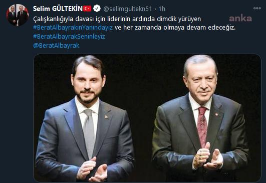 AKP'Lİ İSİMLERDEN ALBAYRAK PAYLAŞIMLARI