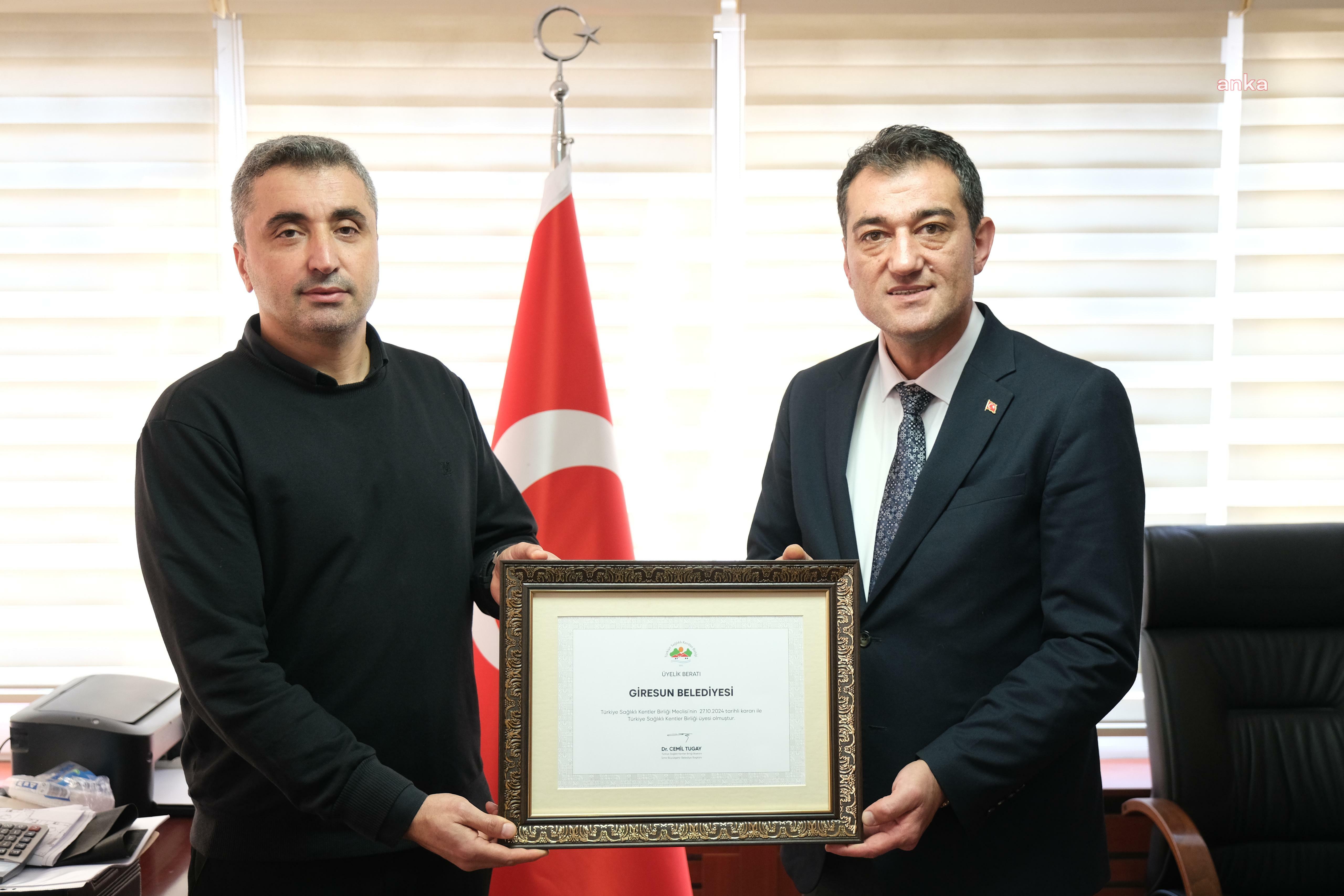Giresun Belediyesi, Türkiye Sağlıklı Kentler Birliği’ne kabul edildi