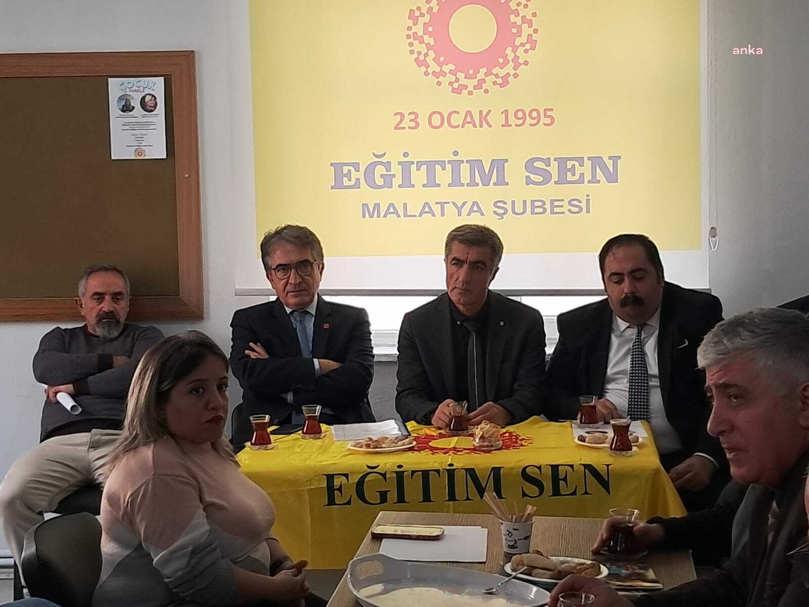 CHP Ekonomi heyeti Malatya'da... Yalçın Karatepe KESK ve Eğitim-Sen'i ziyaret etti