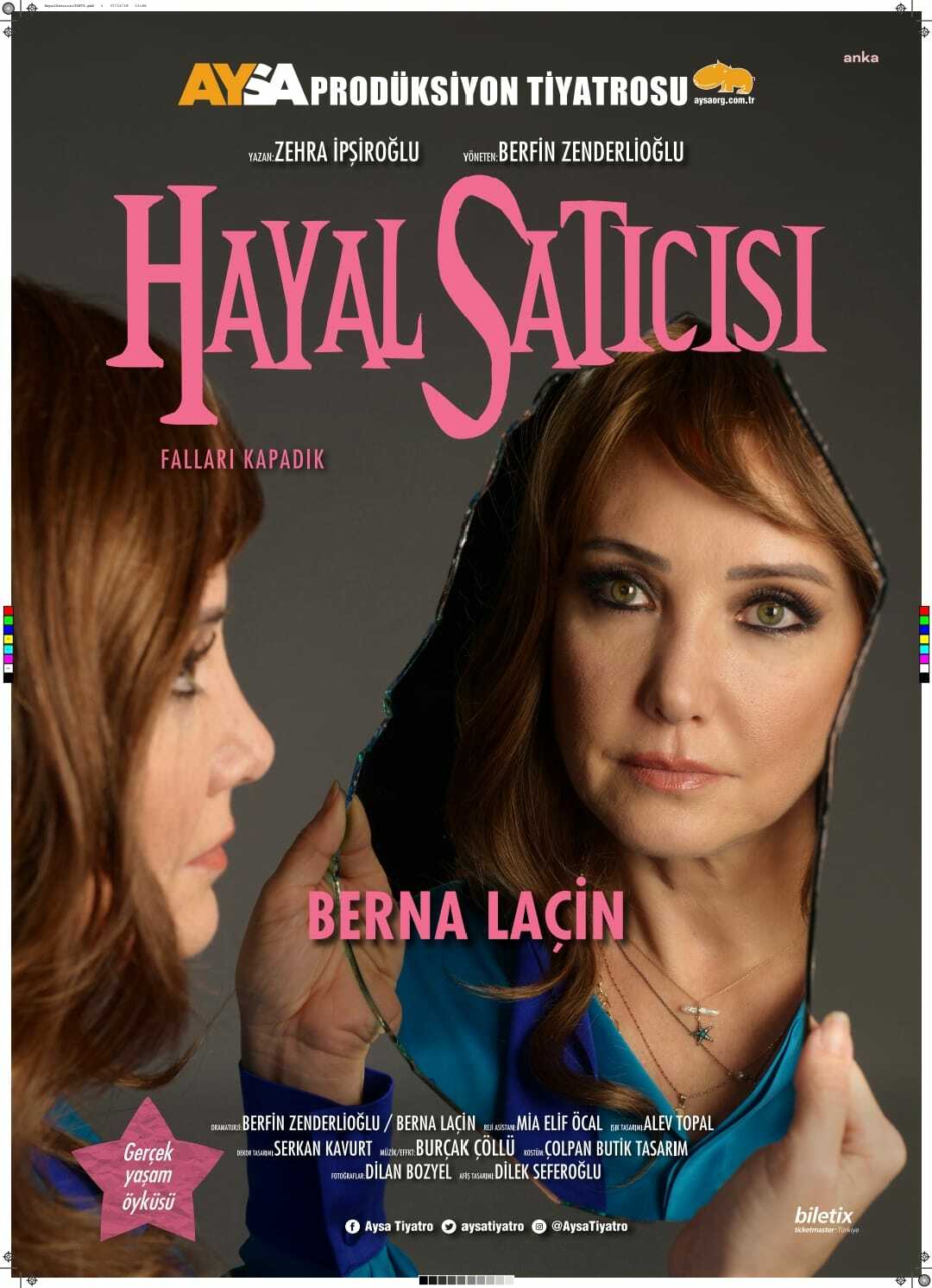 Berna Laçin, “Hayal Satıcısı” oyunuyla yeniden sahnelere dönüyor