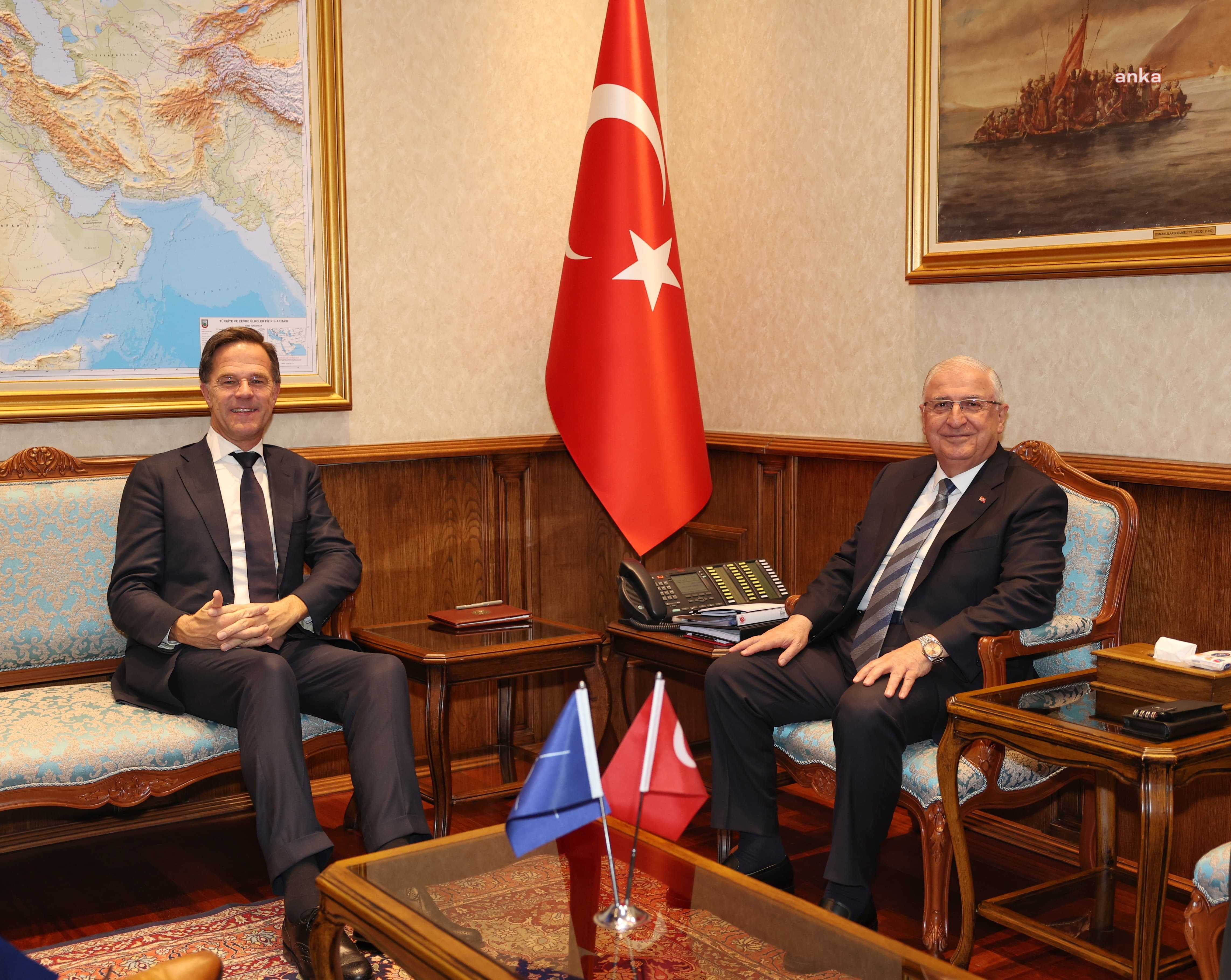 Milli Savunma Bakanı Güler, NATO Genel Sekreteri Rutte ile görüştü