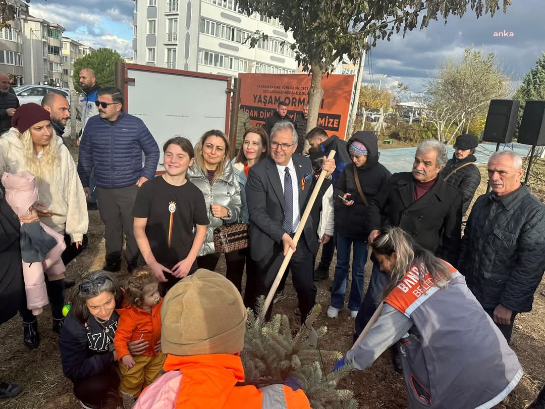 Bandırma Belediyesi'nden katledilen kadınlar anısına 'Yaşam Ormanı'