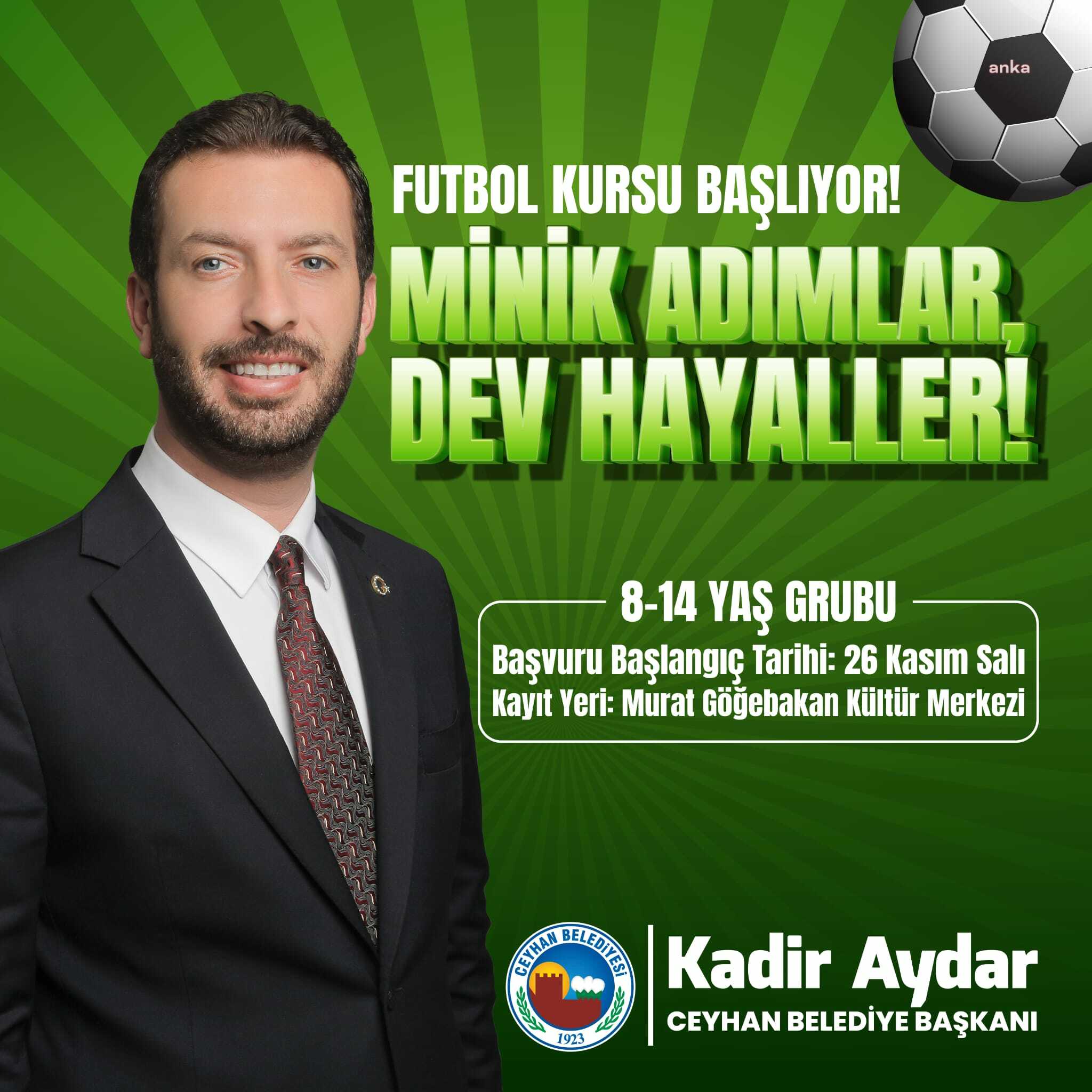 Ceyhan’da geleceğin futbolcuları yetişiyor