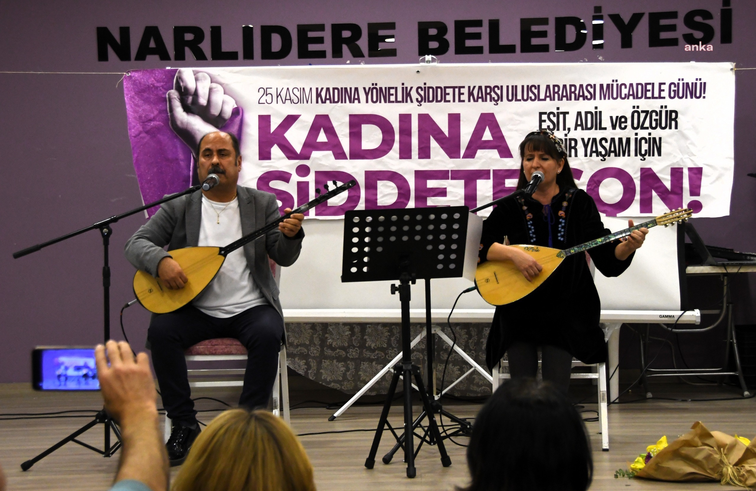 Narlıdere'de kadınlar, şiddetsiz yarınlar için bir araya geldi