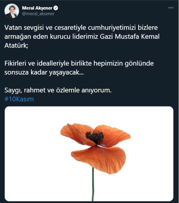 AKŞENER: ATATÜRK; FİKİRLERİ VE İDEALLERİYLE BİRLİKTE HEPİMİZİN GÖNLÜNDE SONSUZA KADAR YAŞAYACAK