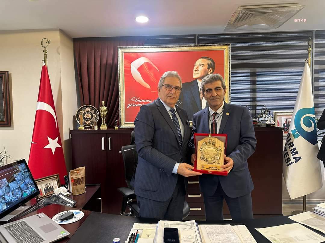 Bandırma Belediye Başkanı Mirza, Balıkesir Baro Başkanı Topaloğlu’nu ağırladı