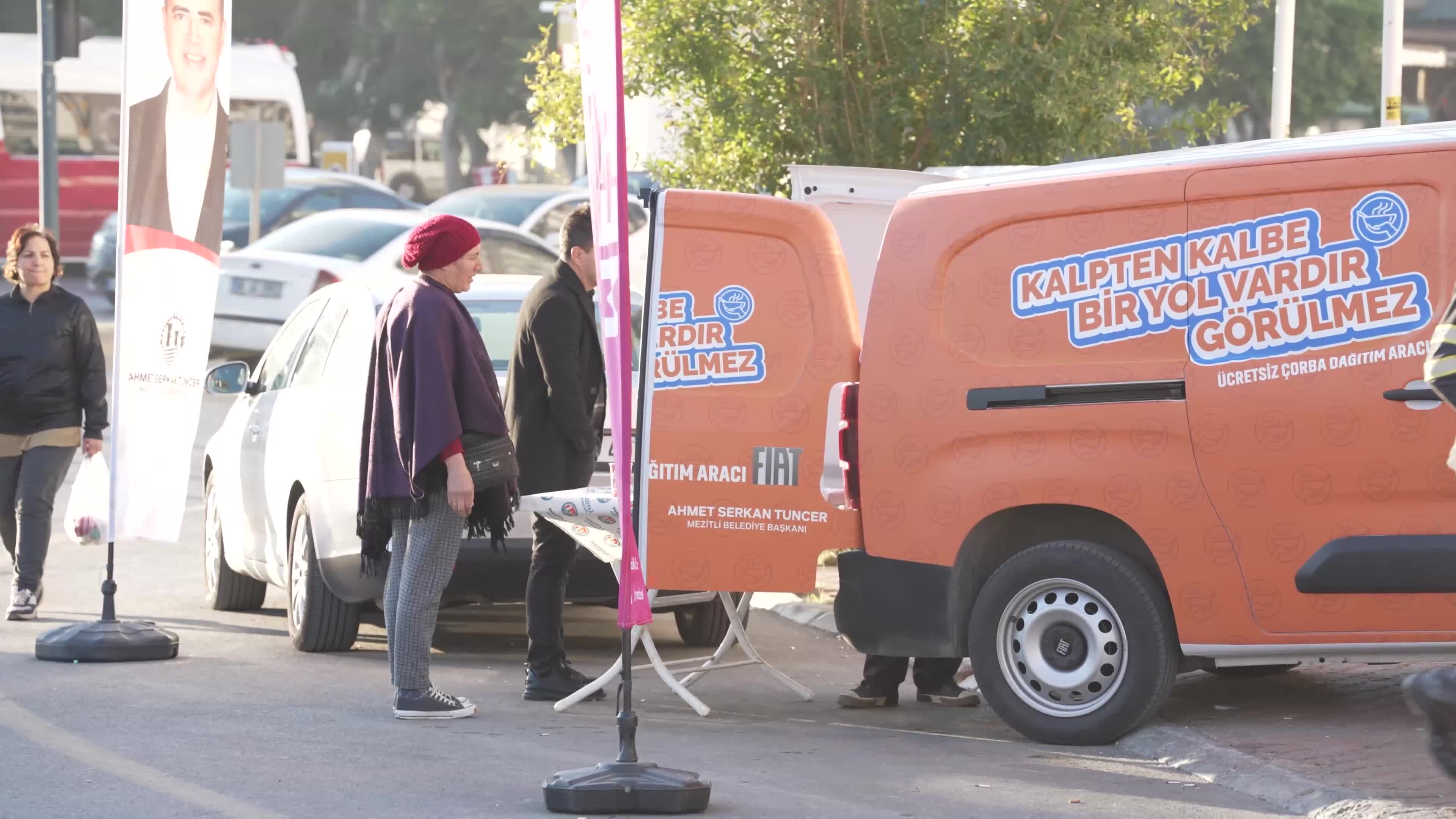 Mezitli’de sabahları çorba ikramı başladı
