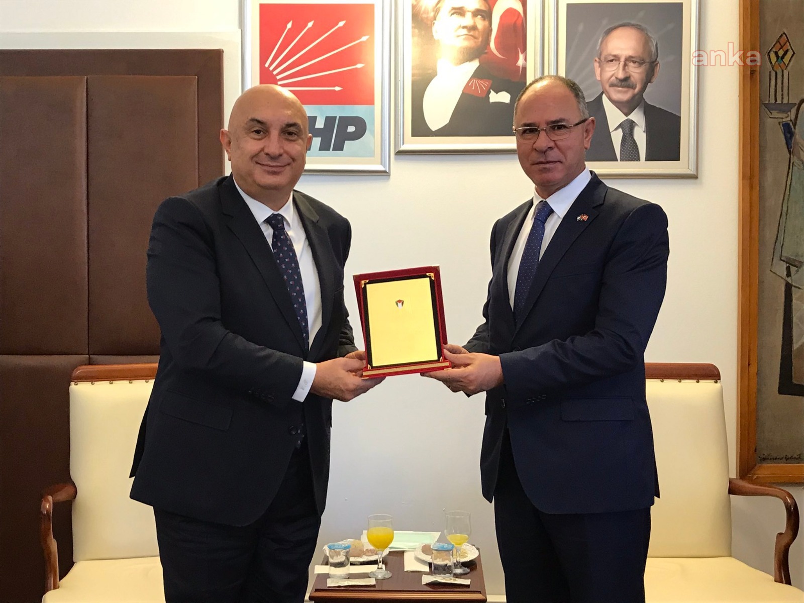 FİLİSTİN ANKARA BÜYÜKELÇİSİ’NDEN CHP GRUBU’NU ZİYARET