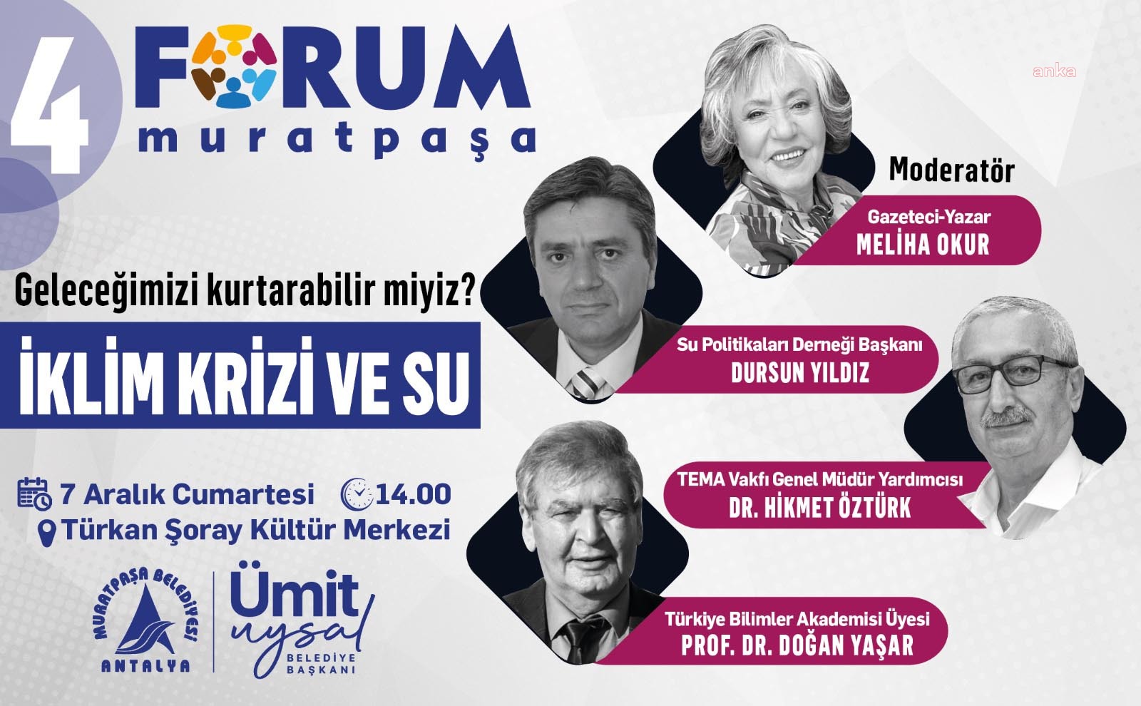 Forum Muratpaşa’da gündem: 'İklim Krizi ve Su'