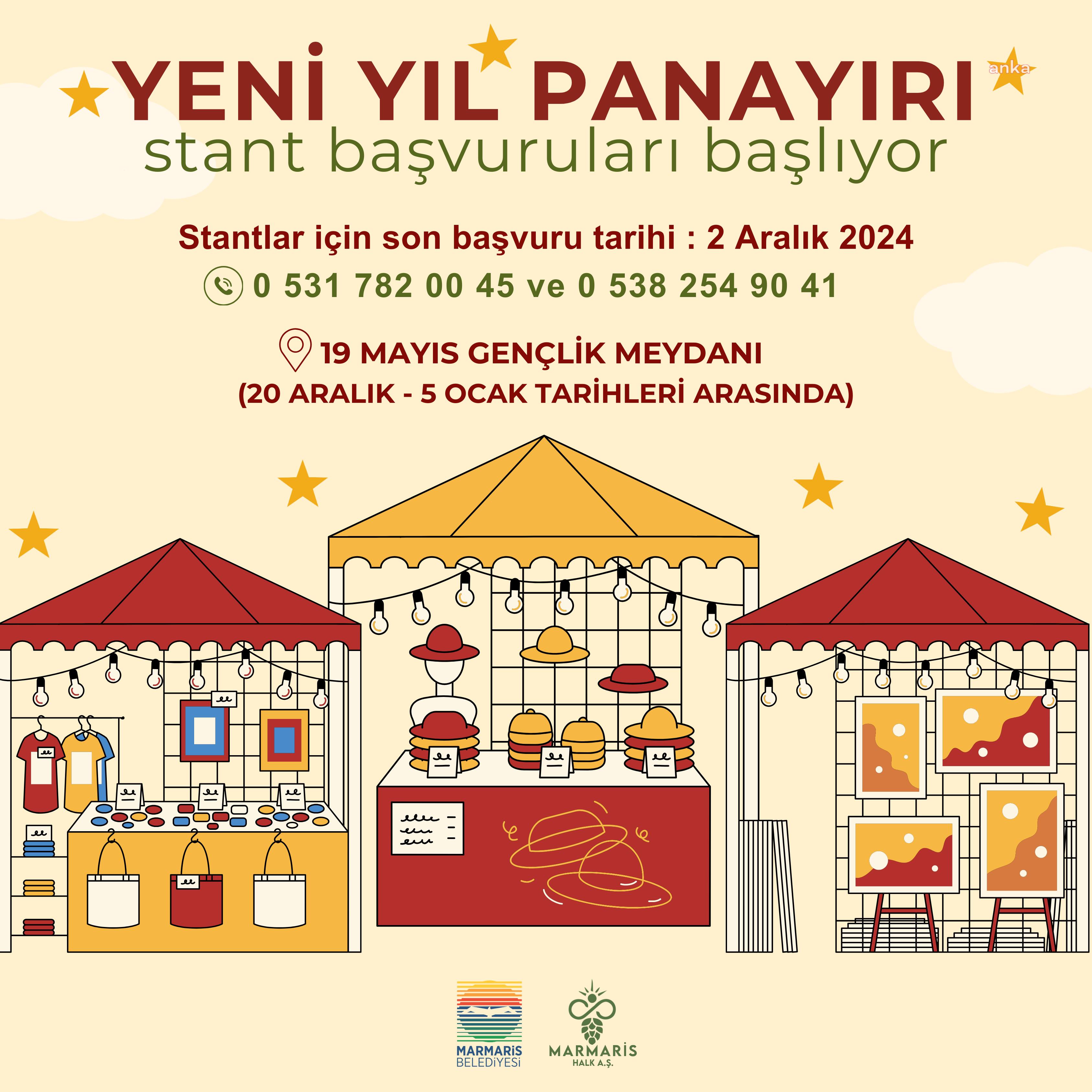 Marmaris'te yeni yıl hazırlıkları başladı