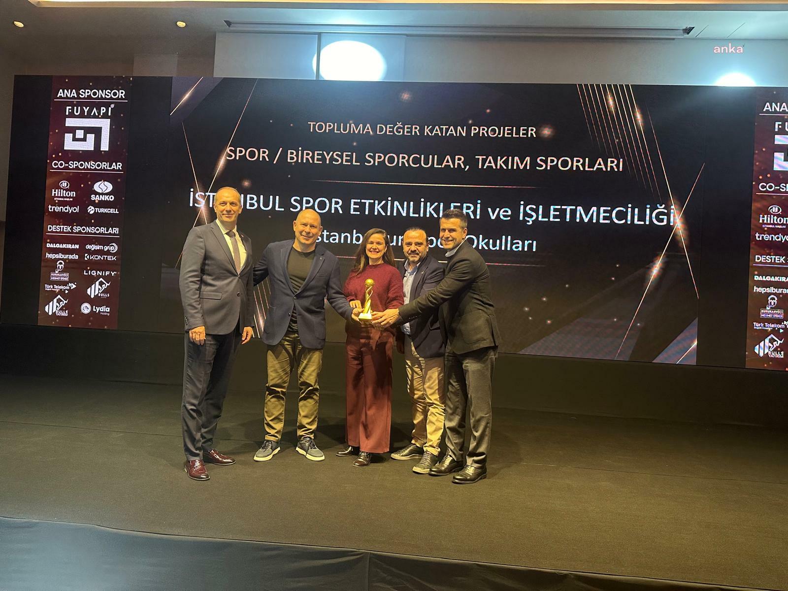 Yılın Spor Ödülü, “İstanbul Spor Okulları Projesi” ile İBB Spor İstanbul’un oldu
