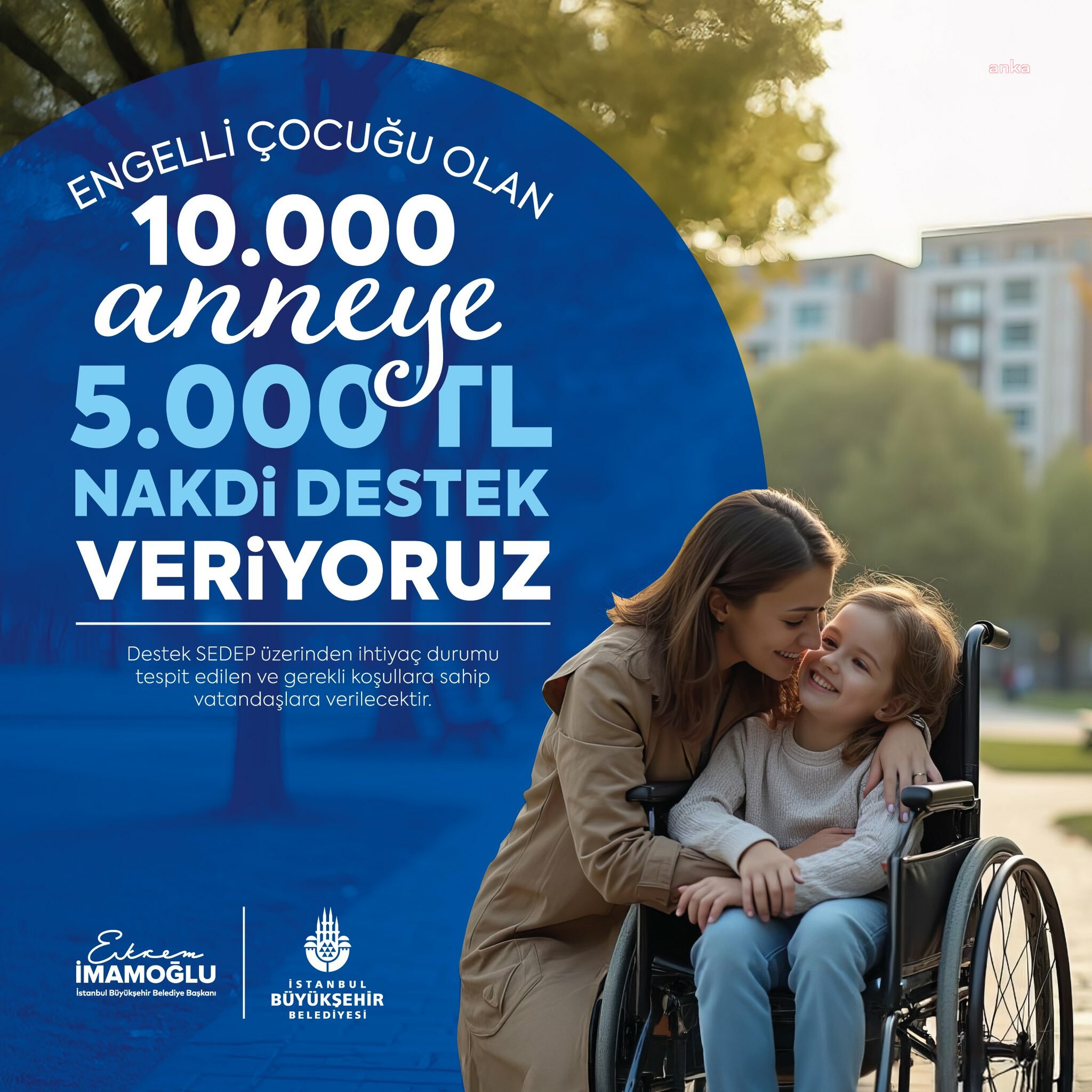 Engelli çocuğu olan annelere İBB'den destek