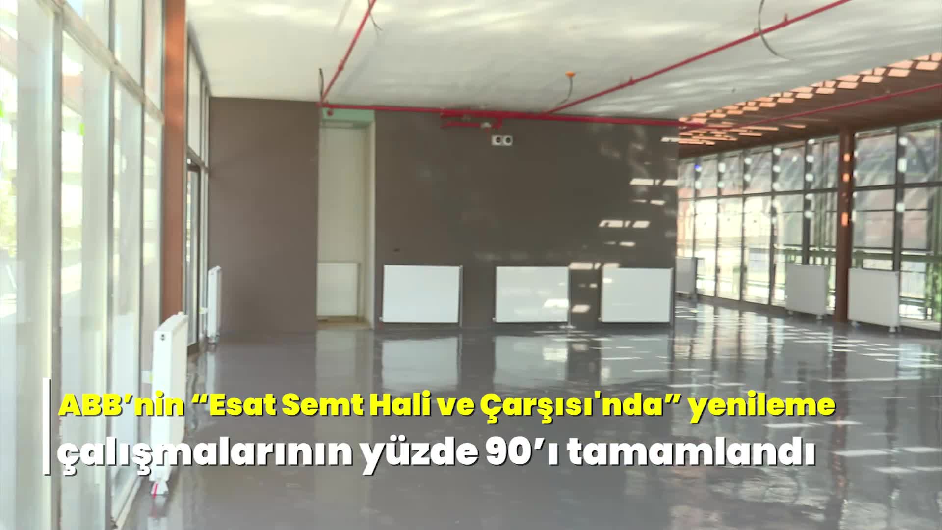 Ankara Büyükşehir Belediyesi'nin tadilat işlemlerinde sona geldiği Esat Semt Hali ve Çarşısı, yakında hizmete açılacak