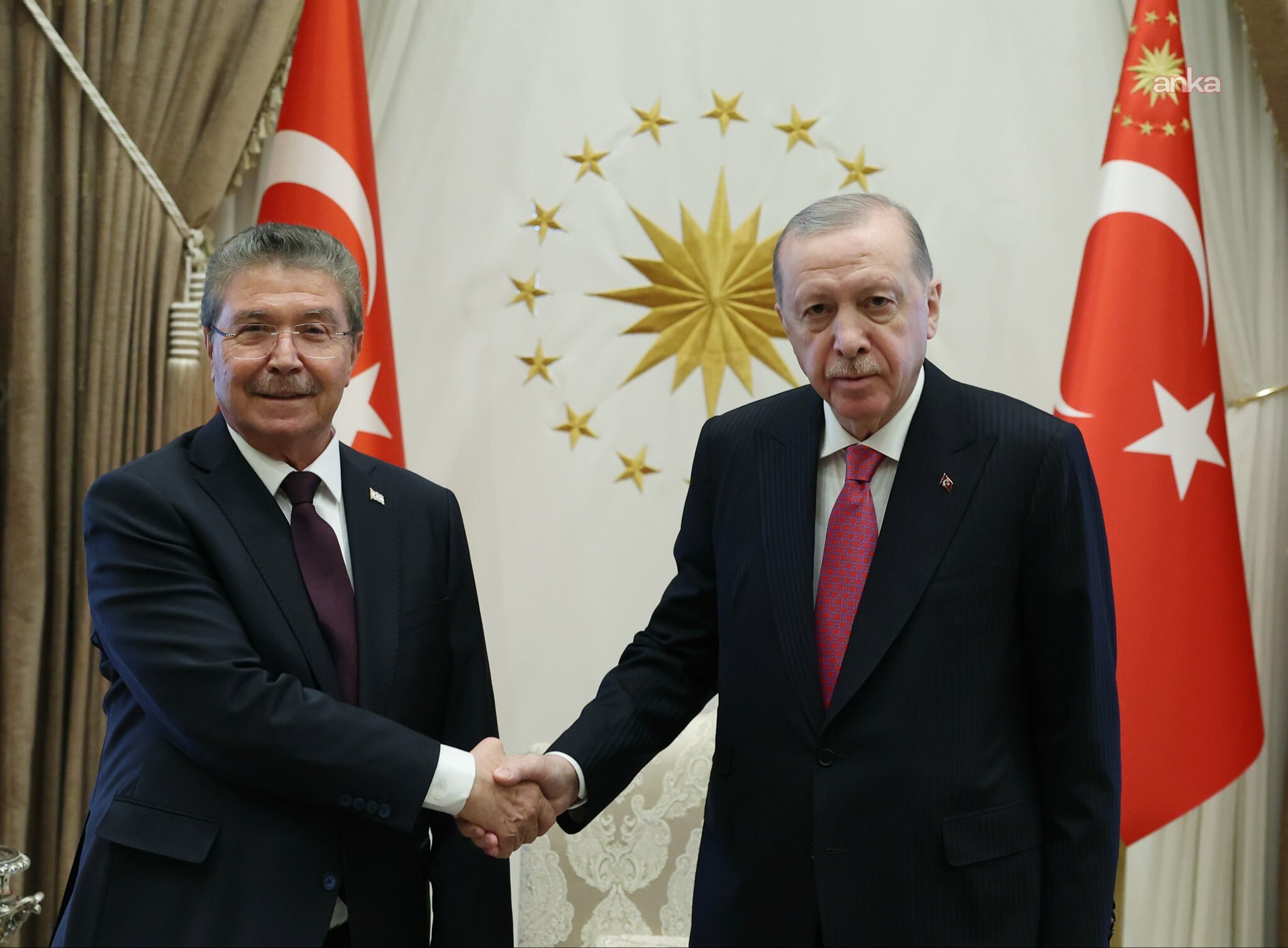 Cumhurbaşkanı Erdoğan, KKTC Başbakanı Üstel ile görüştü