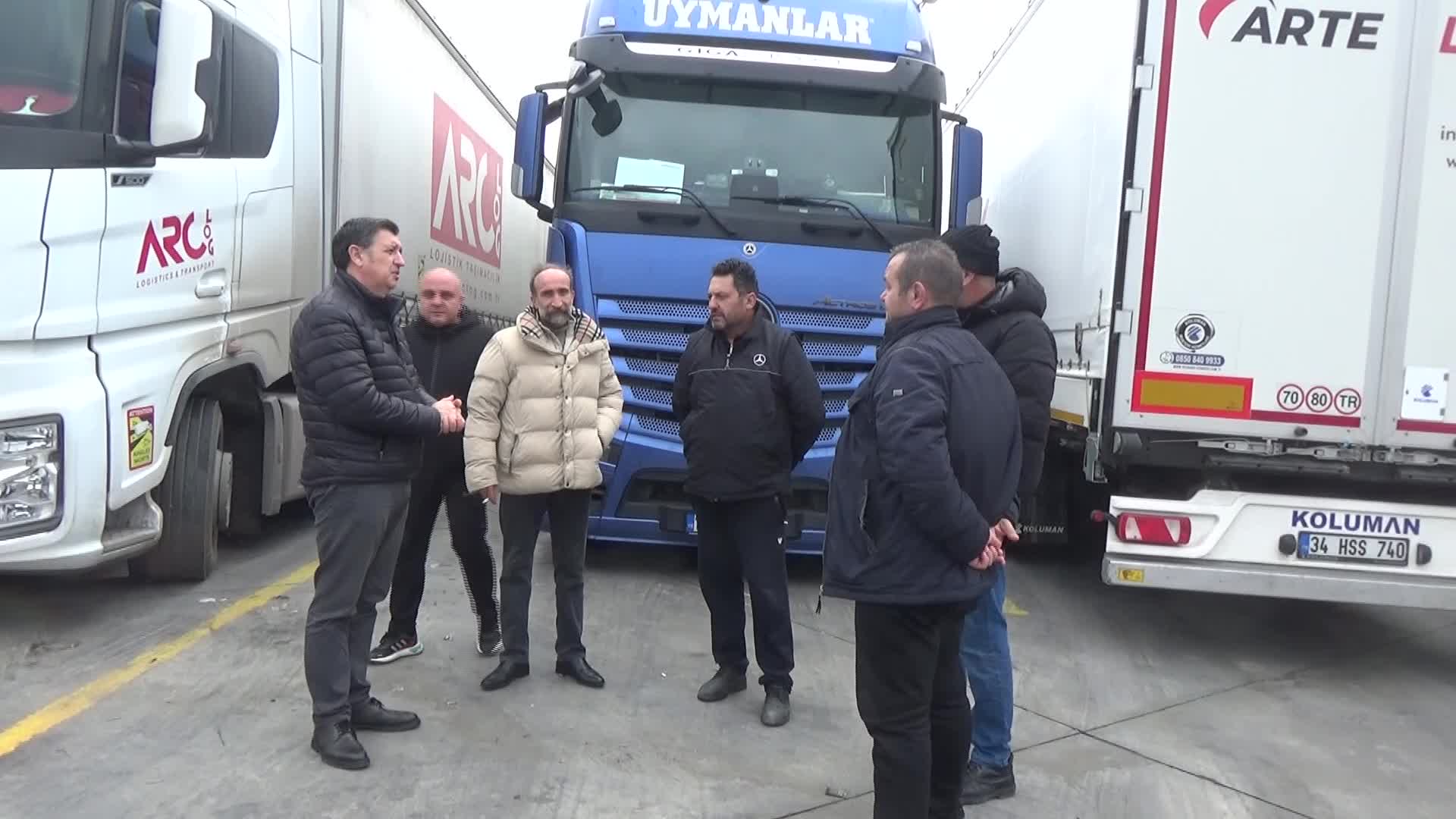 Edirne’de tır şoförleri bir haftadır Kapıkule Sınır Kapısında bekliyor