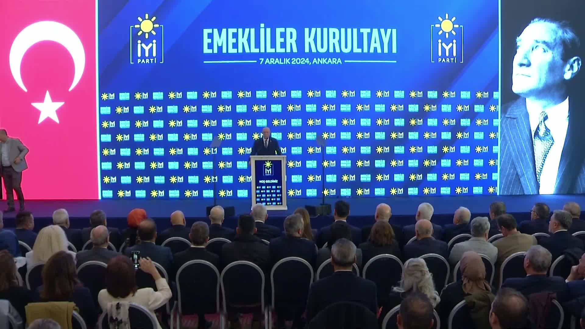 İYİ Parti Emekliler Kurultayı… İsmail Koncuk: “Bu ülkeye 40 yılını vermiş insanları bir kenara atamazsınız”