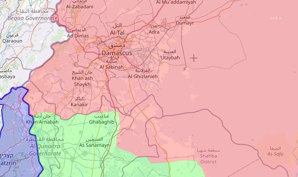 HTŞ terör örgütü öncülüğündeki silahlı gruplar Şam'a yaklaşıyor