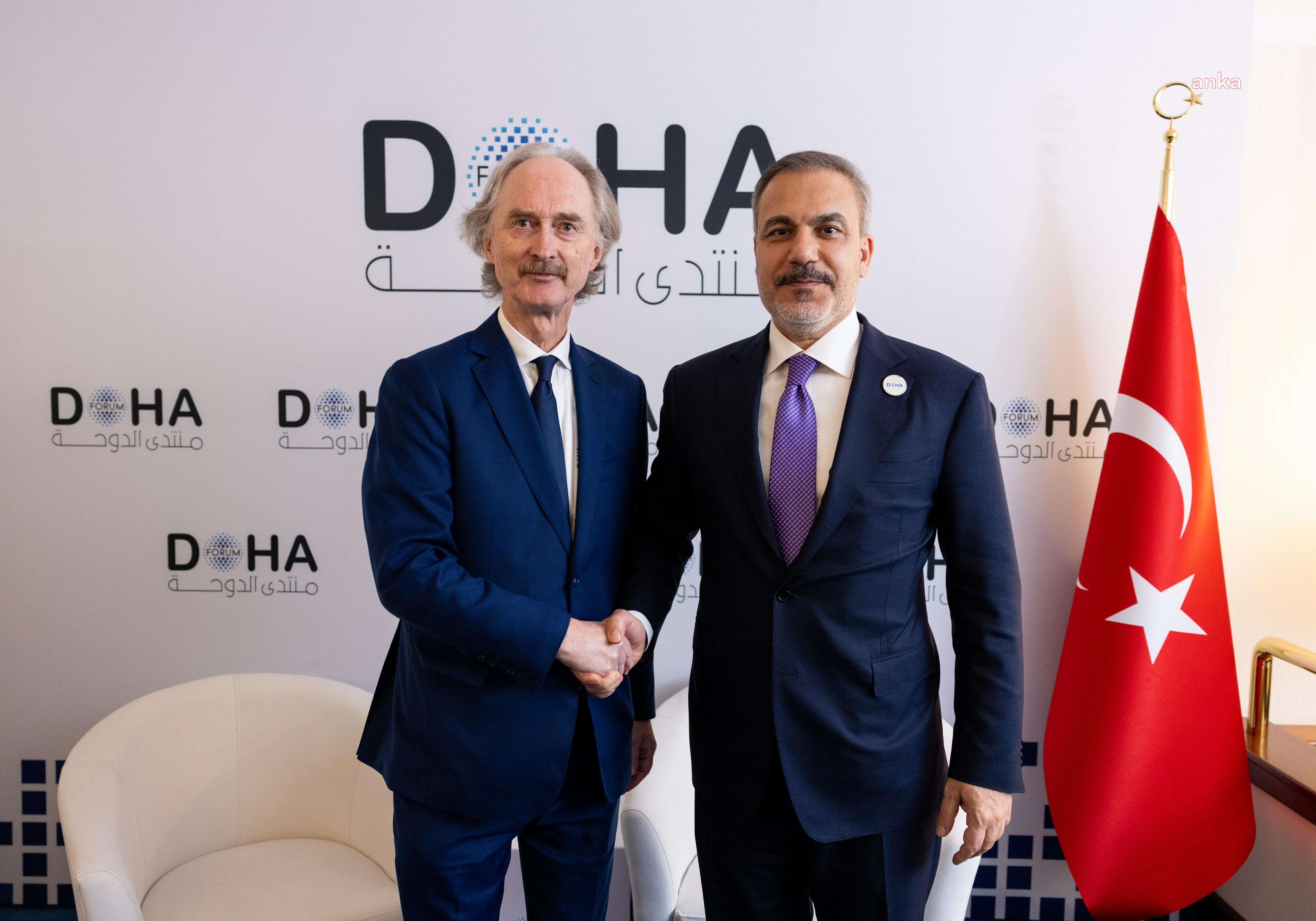 Dışişleri Bakanı Fidan, Suriye Özel Temsilcisi Pedersen ile görüştü