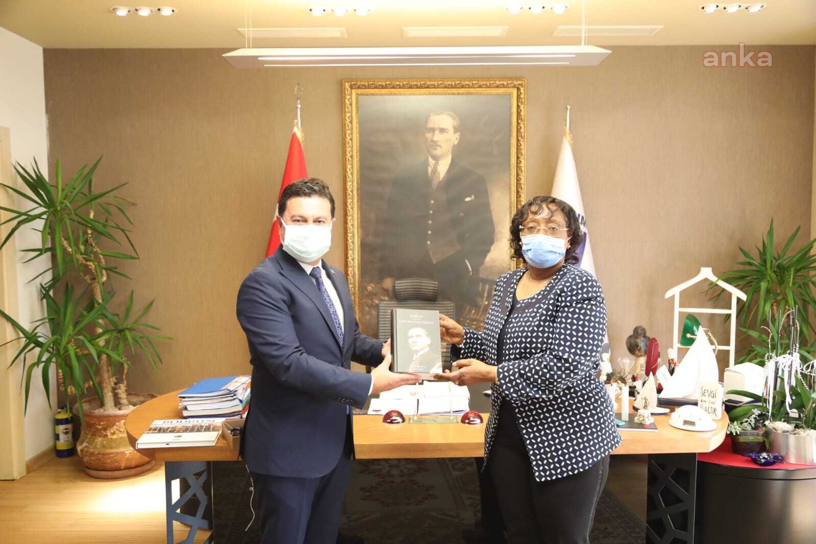 TANZANYA BÜYÜKELÇİSİ BODRUM BELEDİYE BAŞKANI ARAS’I ZİYARET ETTİ