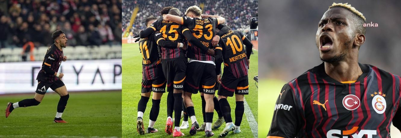 Galatasaray, Sivas'ta 3 puanı 3 golle aldı... Net Global Sivasspor 2-3 Galatasaray