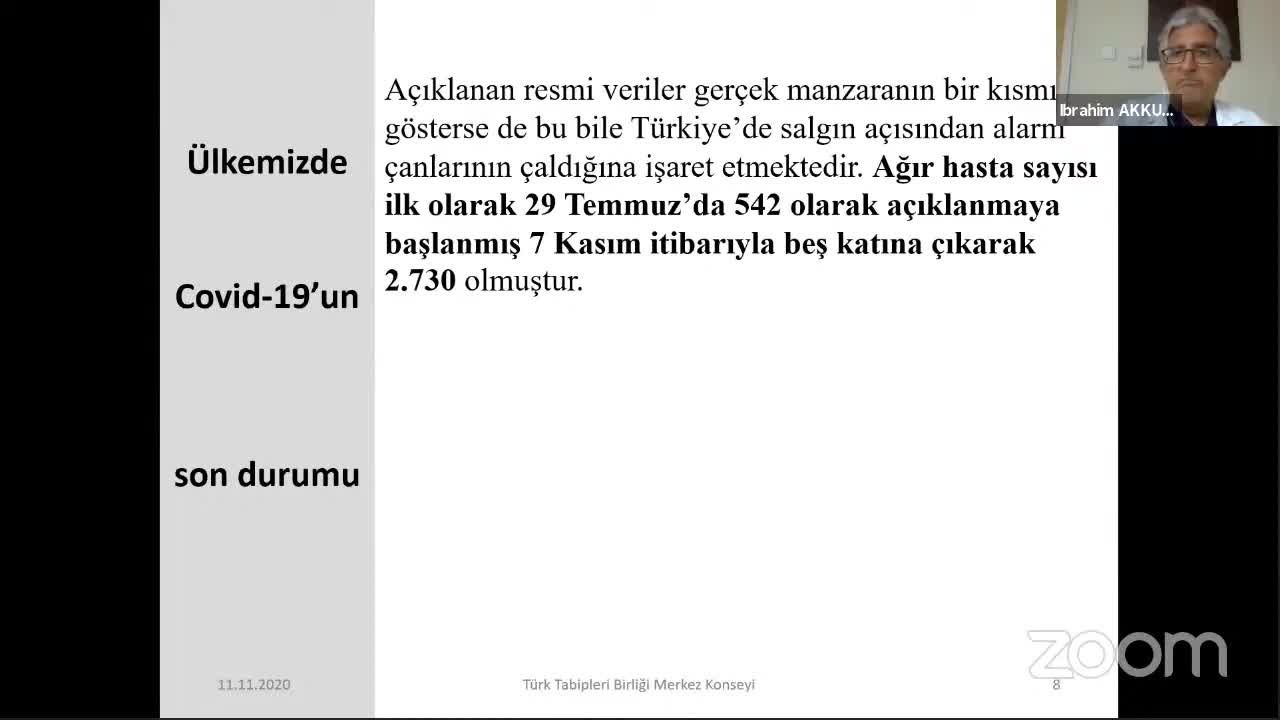 TTB: TURKUAZ TABLO İLE SAHA CİDDİ BİÇİMDE ÇELİŞİYOR, GÜNLÜK VAKA 20 BİNİN ÜZERİNDE
