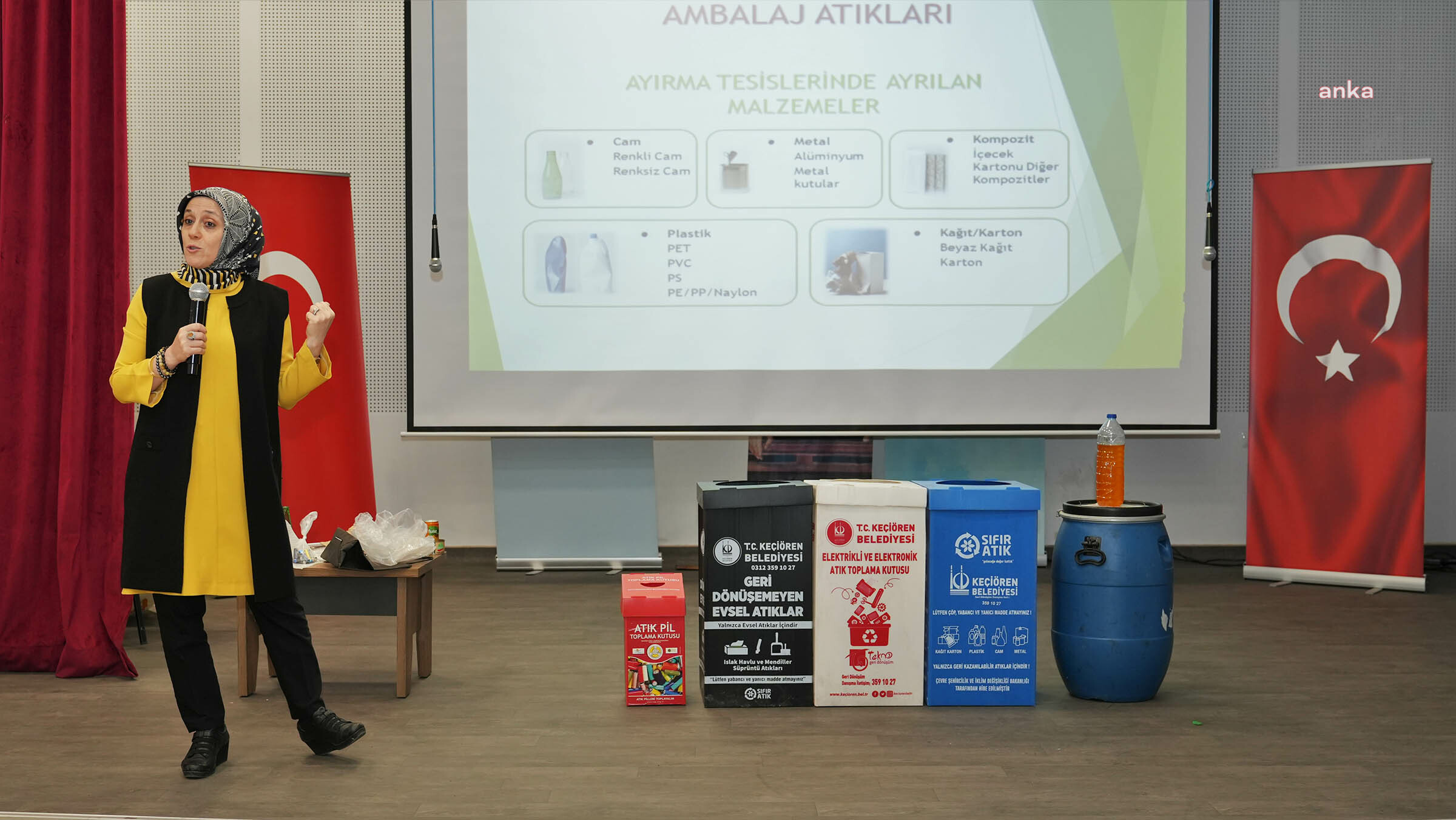 Keçiören Belediyesi'nden ortaokul öğrencilerine 'Çevre ve Geri Dönüşüm' eğitimi