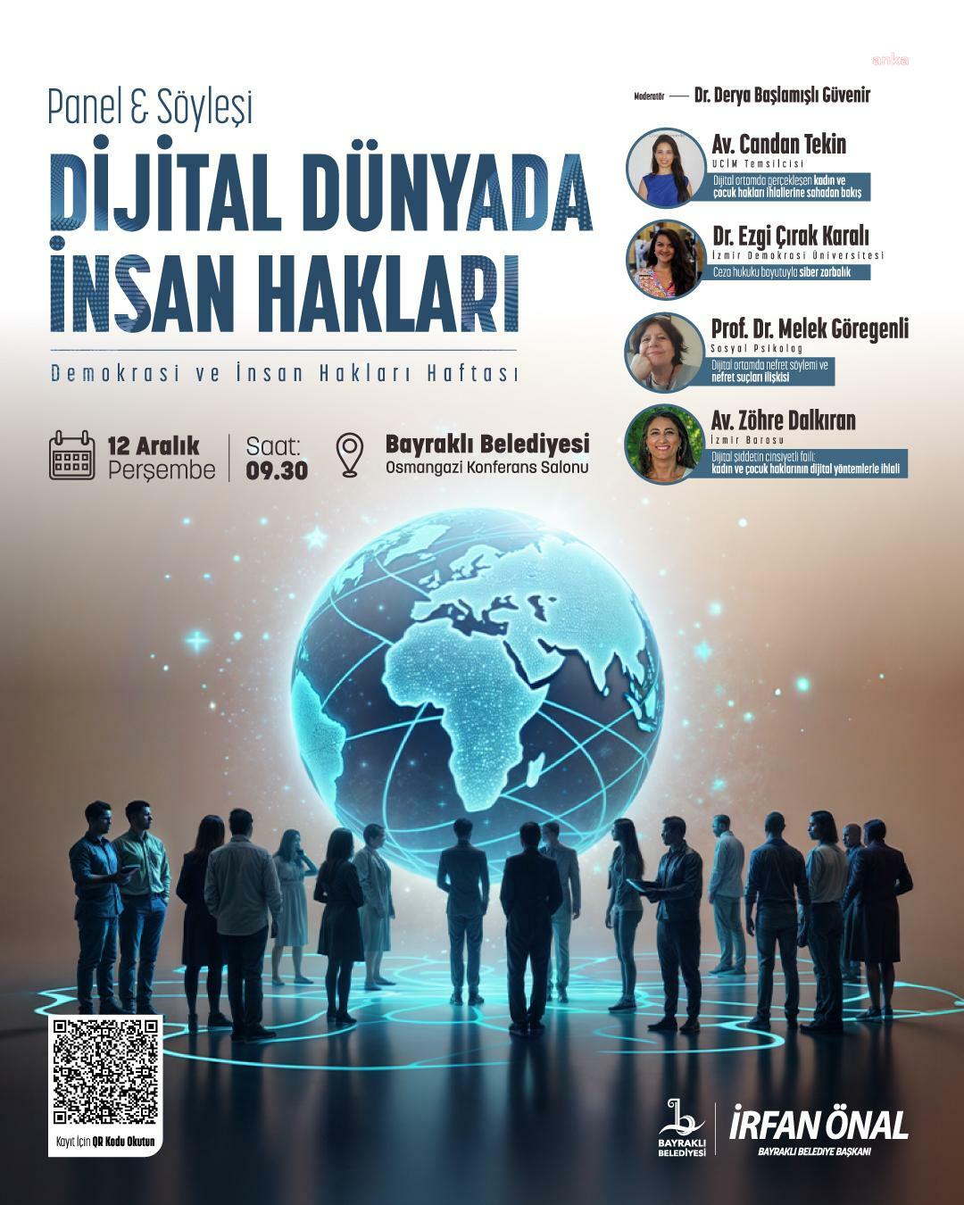 Bayraklı’da “Dijital Dünyada İnsan Hakları Paneli” düzenlenecek