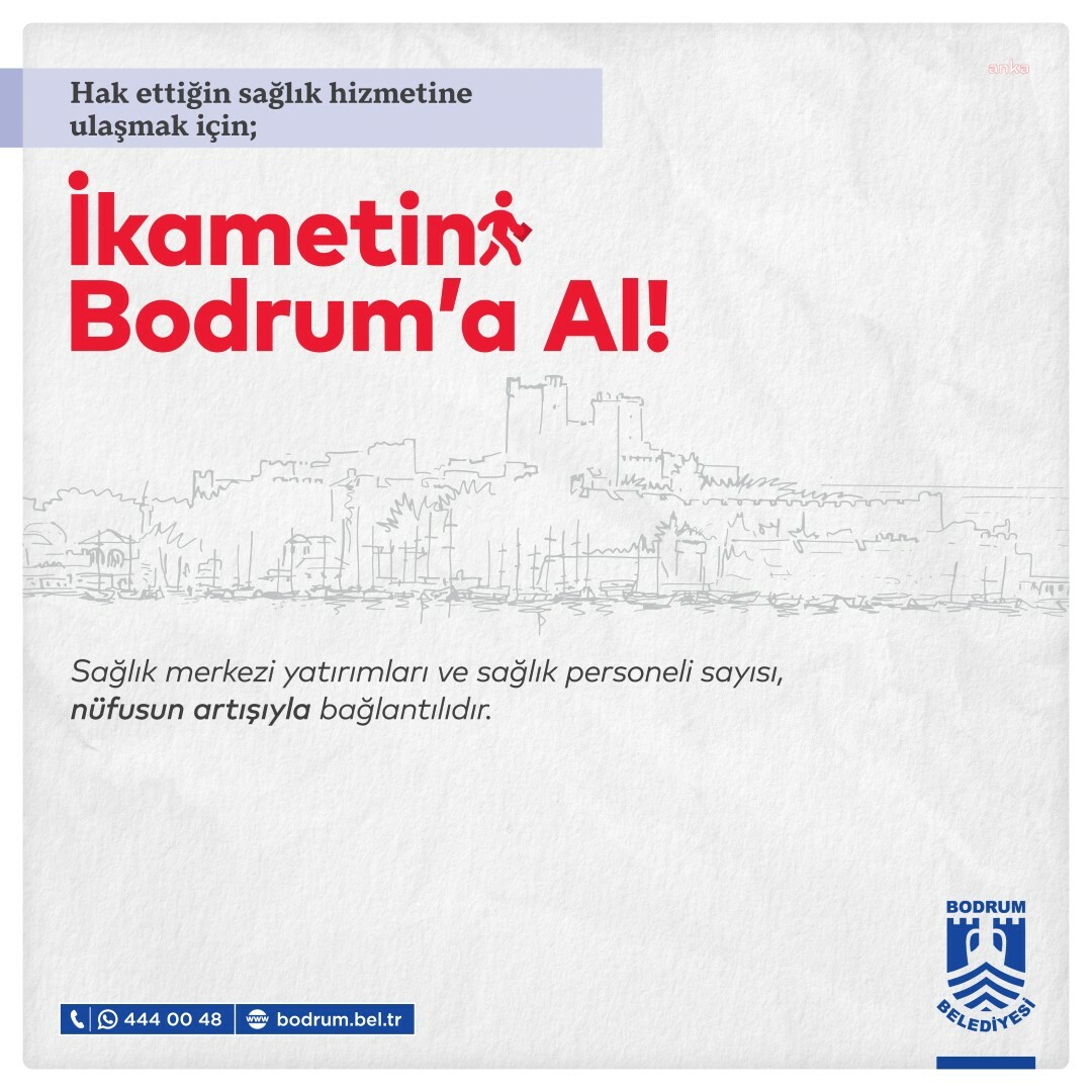 Bodrum Belediye Başkanı Mandalinci’den "İkametini Bodrum’a al" çağrısı