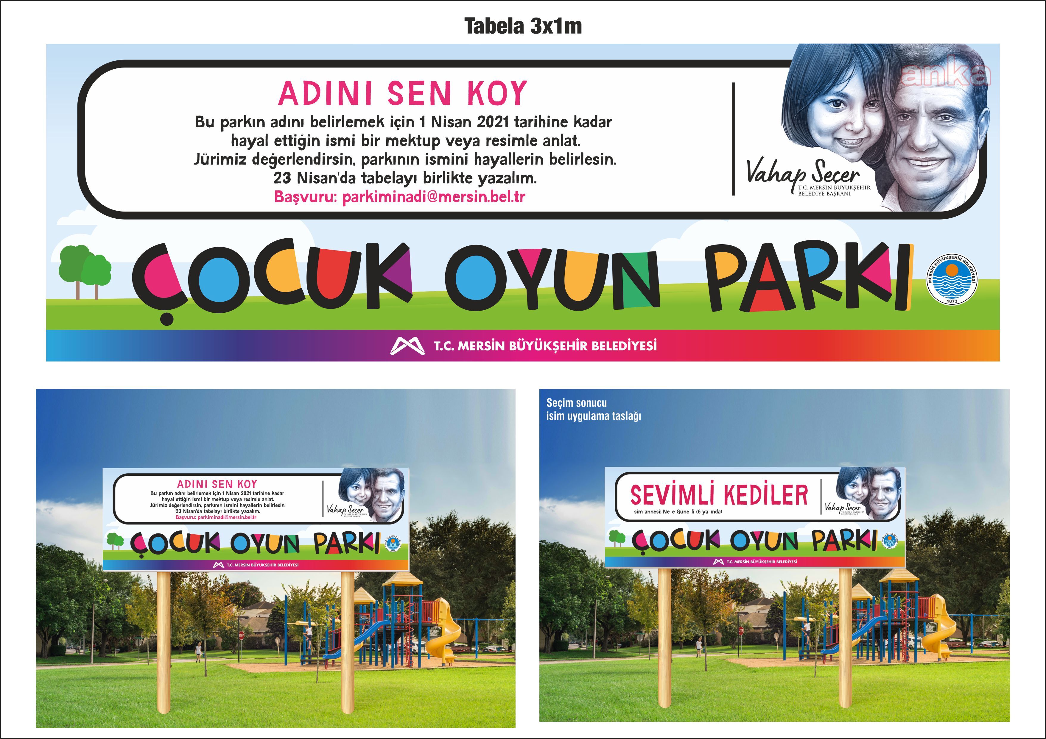 MERSİN BÜYÜKŞEHİR’İN KURDUĞU PARKLARIN ADINI MİNİKLER VERECEK