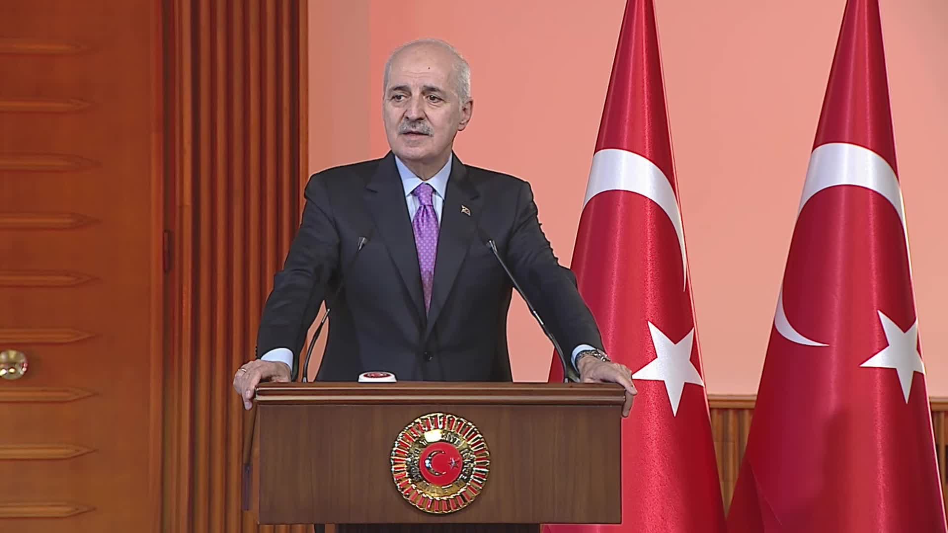 TBMM Başkanı Kurtulmuş: "TBMM bünyesinde Suriye Dostluk Grubu kurmayı teklif edeceğiz"