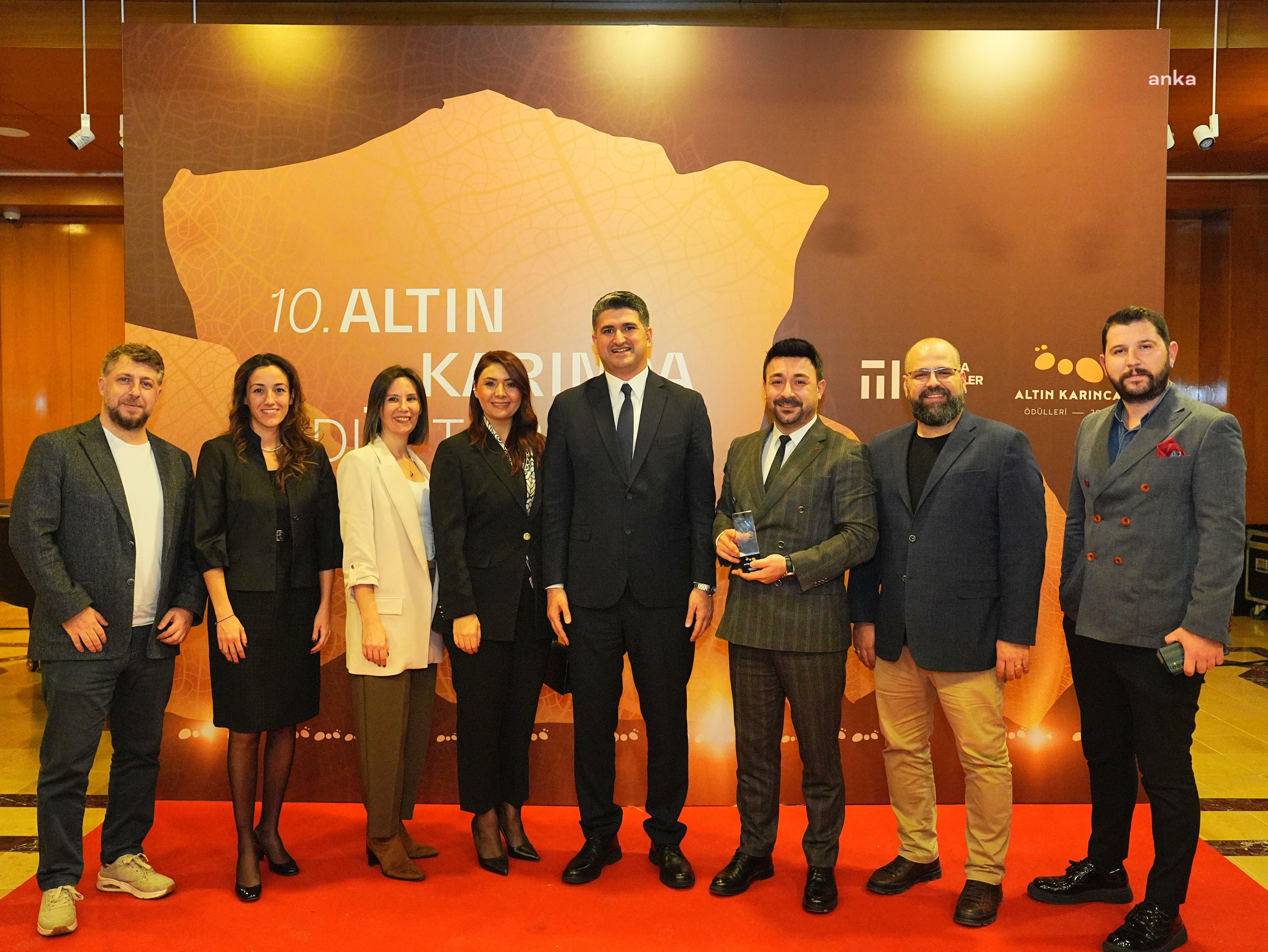 Ataşehir Belediyesi iki projesiyle Altın Karınca Ödülü aldı