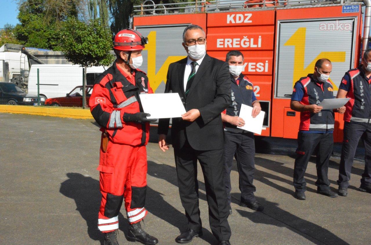 KDZ.EREĞLİ'DE 27 KİŞİ DAHA GÖNÜLLÜ İTFAİYECİ OLDU