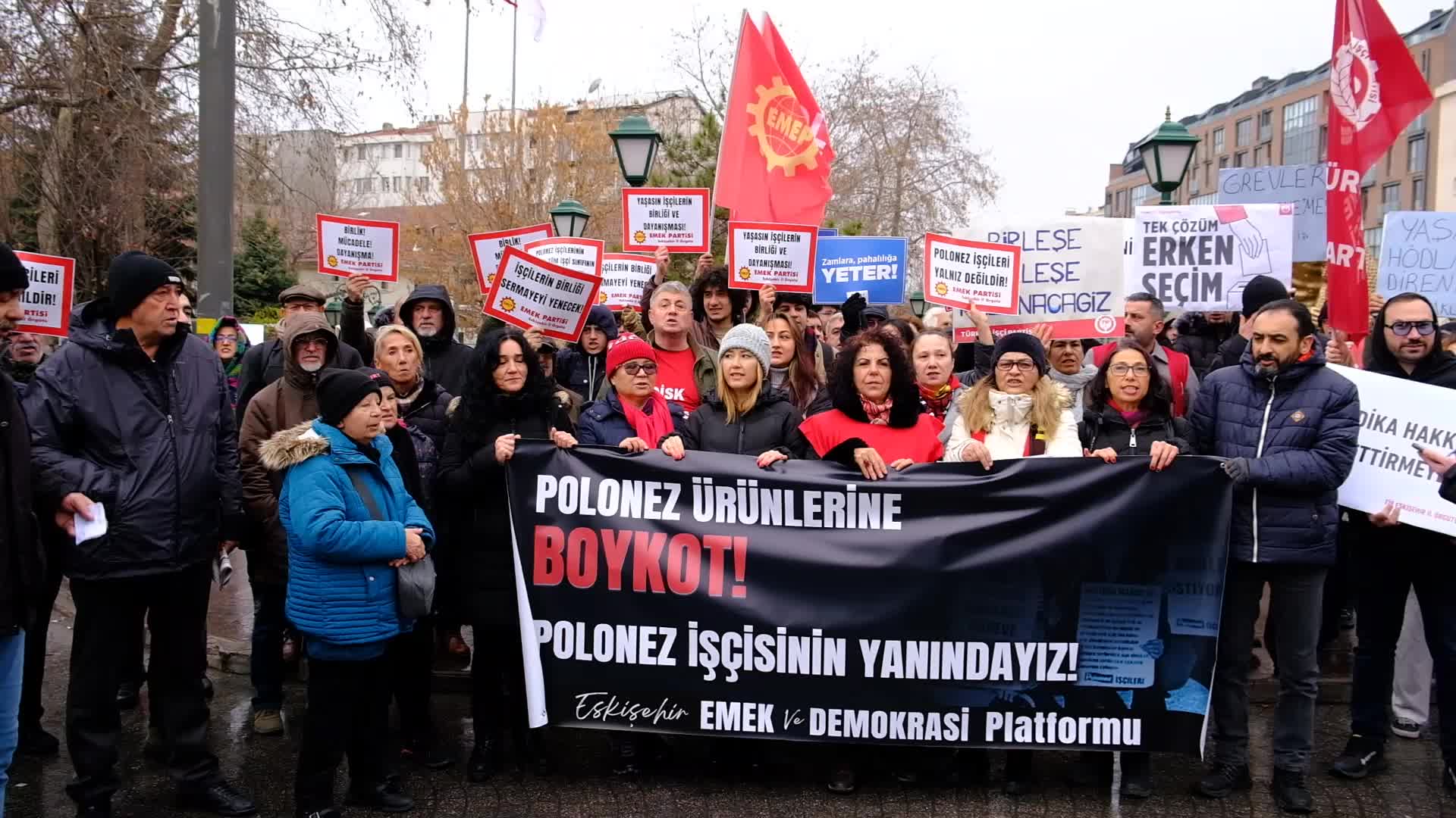 Eskişehir Emek ve Demokrasi Platformu’ndan, Polonez işçilerine destek: "İşçiler anayasal haklarını kullandı"