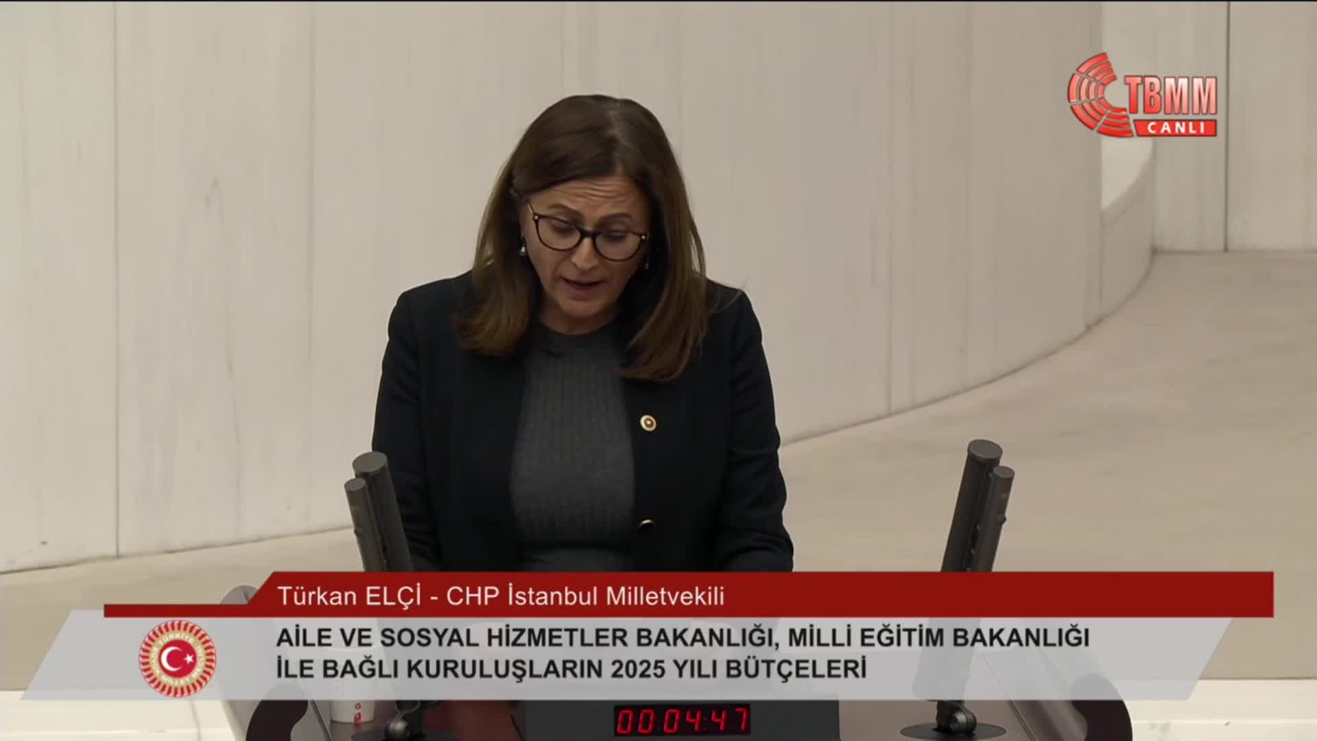 TBMM Genel Kurulu... CHP'li Halıcı: "Dünya yapay zekayı konuşuyor biz açlıktan bayılan öğrencileri anlatıyorsak, bunun tam da eğitim ile alakası var"