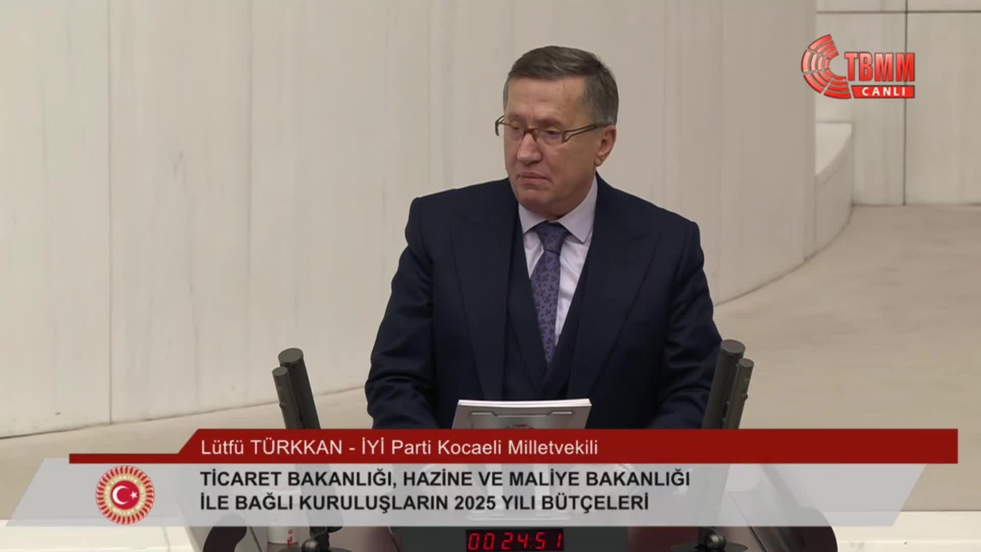 TBMM Genel Kurulu... İYİ Parti'li Türkkan’dan Bakan Şimşek’e enflasyon eleştirisi: “Şam düştü, enflasyon düşmedi”