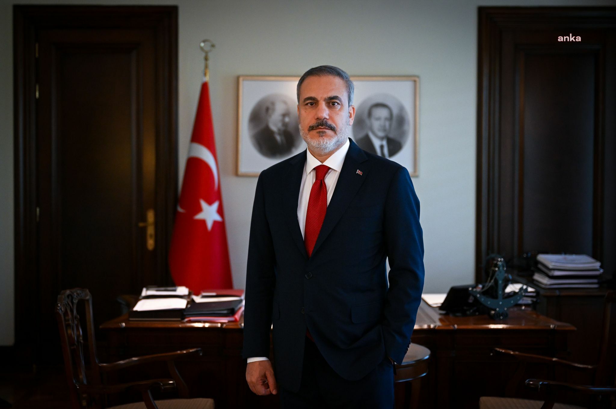 Bakan Fidan, Hollandalı mevkidaşı Veldkamp ile görüştü
