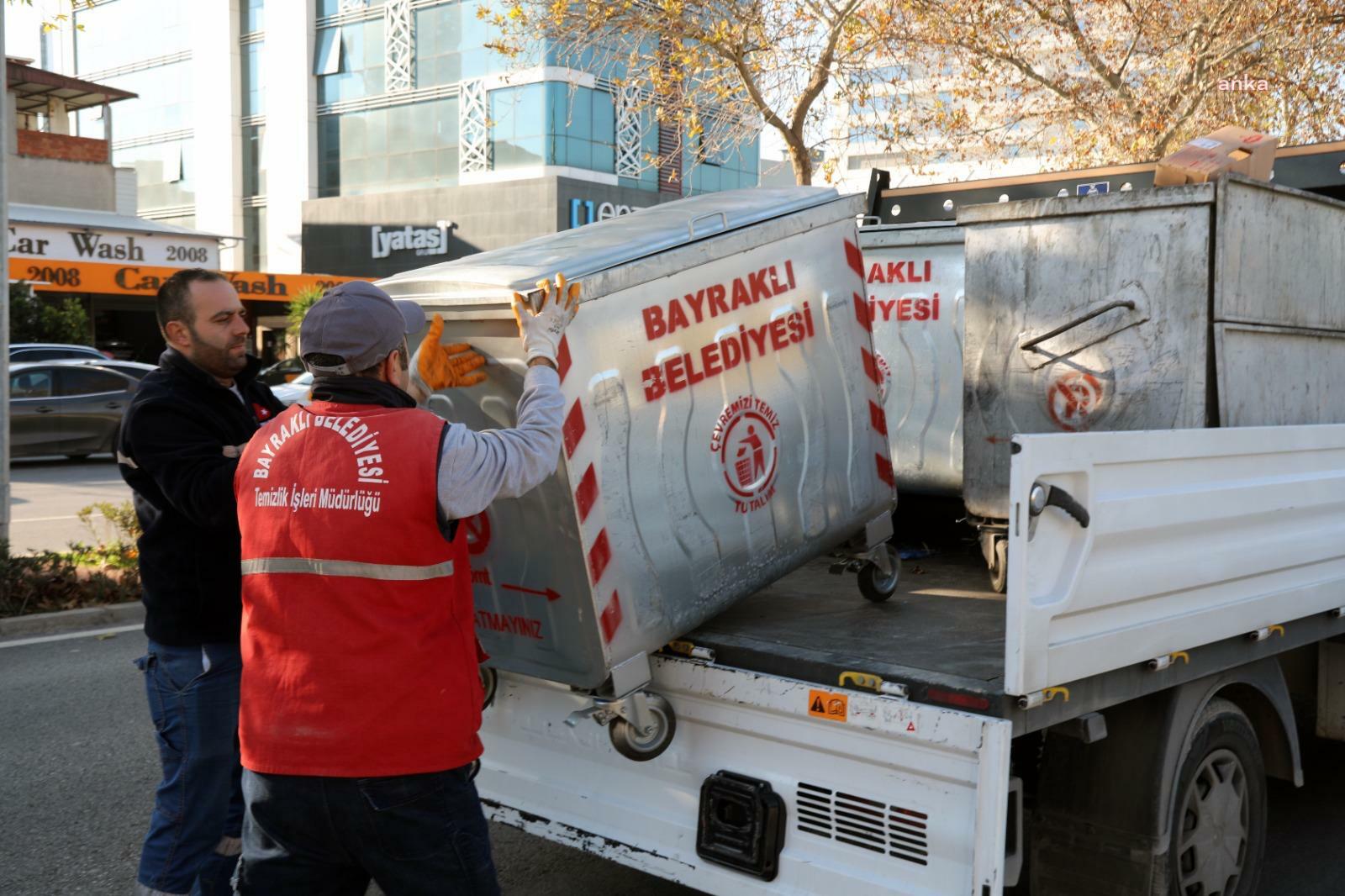 Bayraklı’da çöp konteynerleri yenileniyor